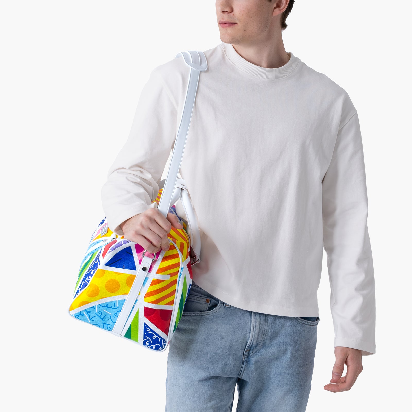 Baby Blue Landscape Britto Duffle Bag