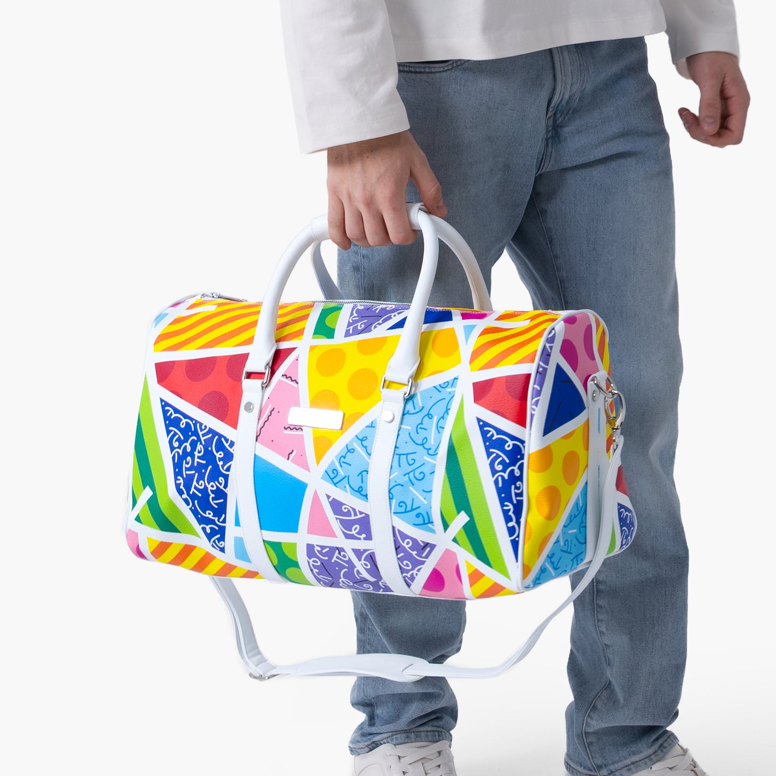 Baby Blue Landscape Britto Duffle Bag