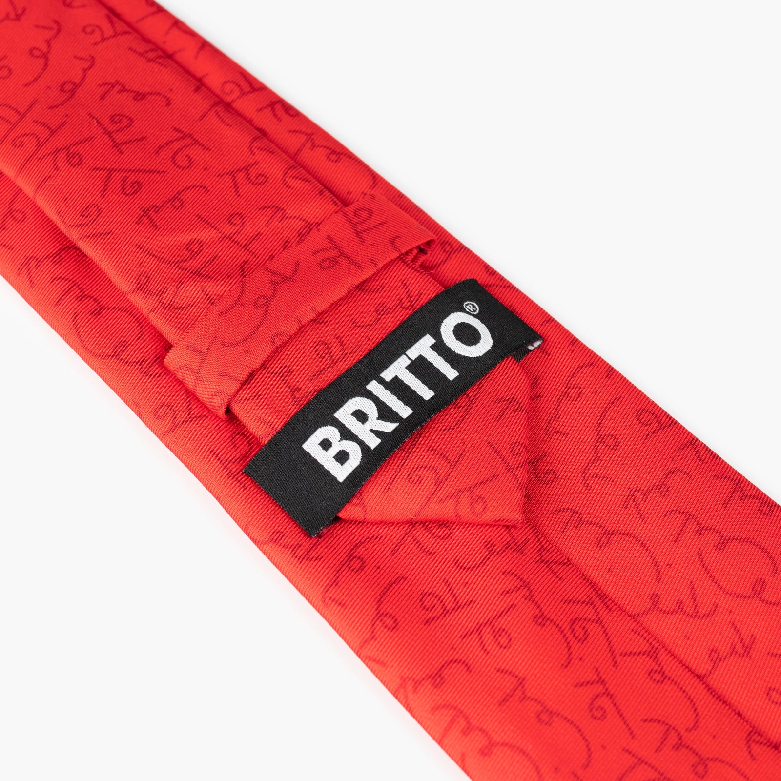 Red BTOs Britto Neck Tie