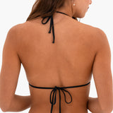 BRITTO® Triangle Bikini Top - Black Landscape Design (Emily)