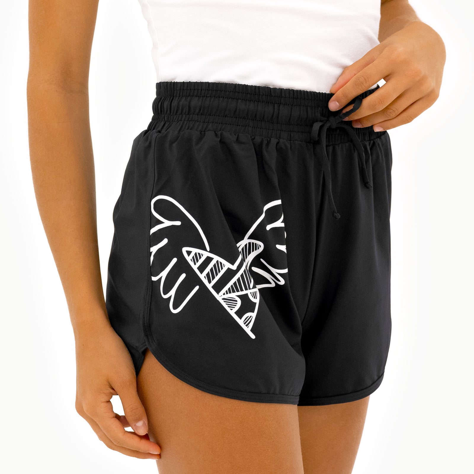 black britto shorts for women colorful decorative collectible gift idea