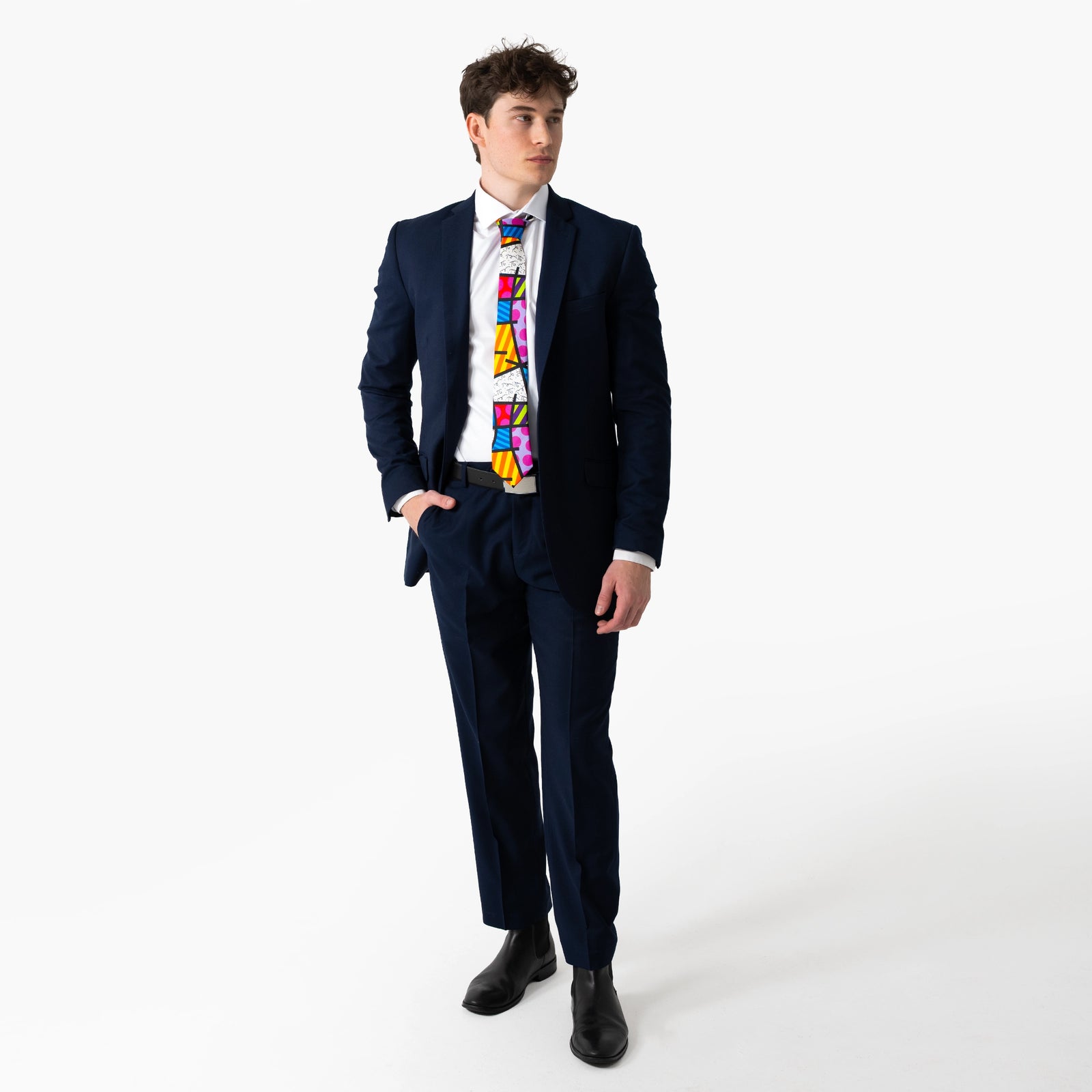 Colorful Landscape Britto Neck Tie