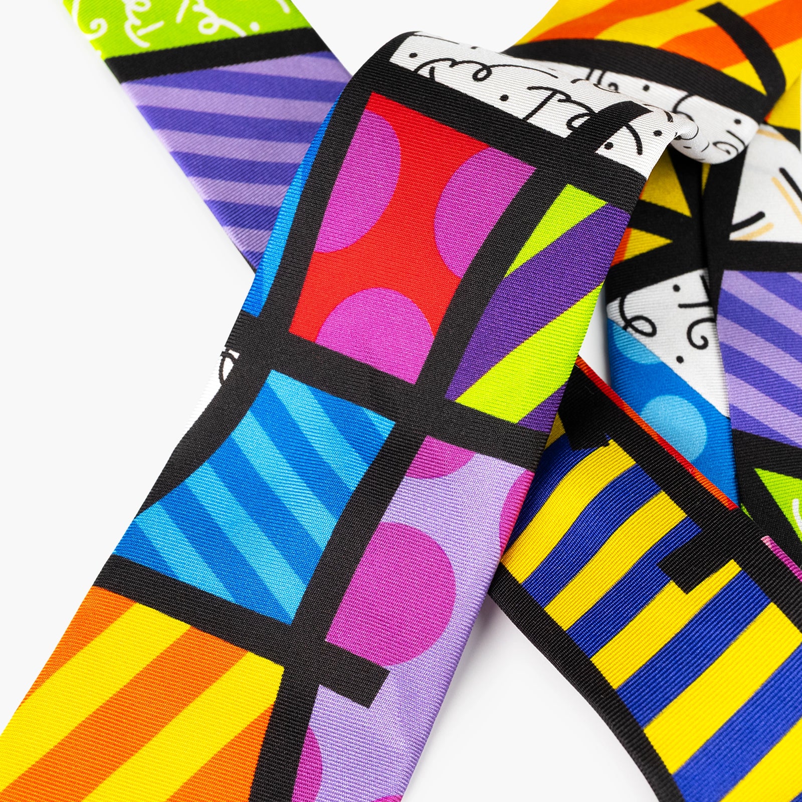 Colorful Landscape Britto Neck Tie