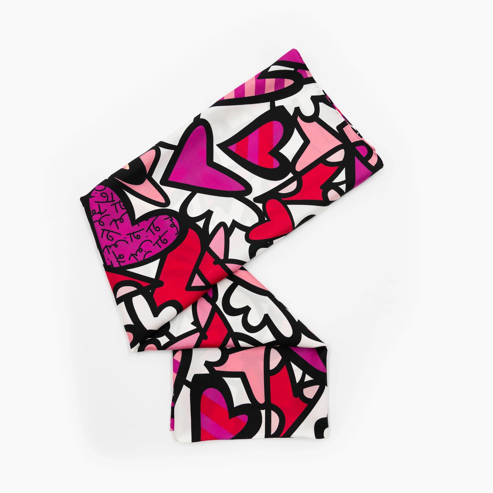 Alive Pink Britto Silk Scarf