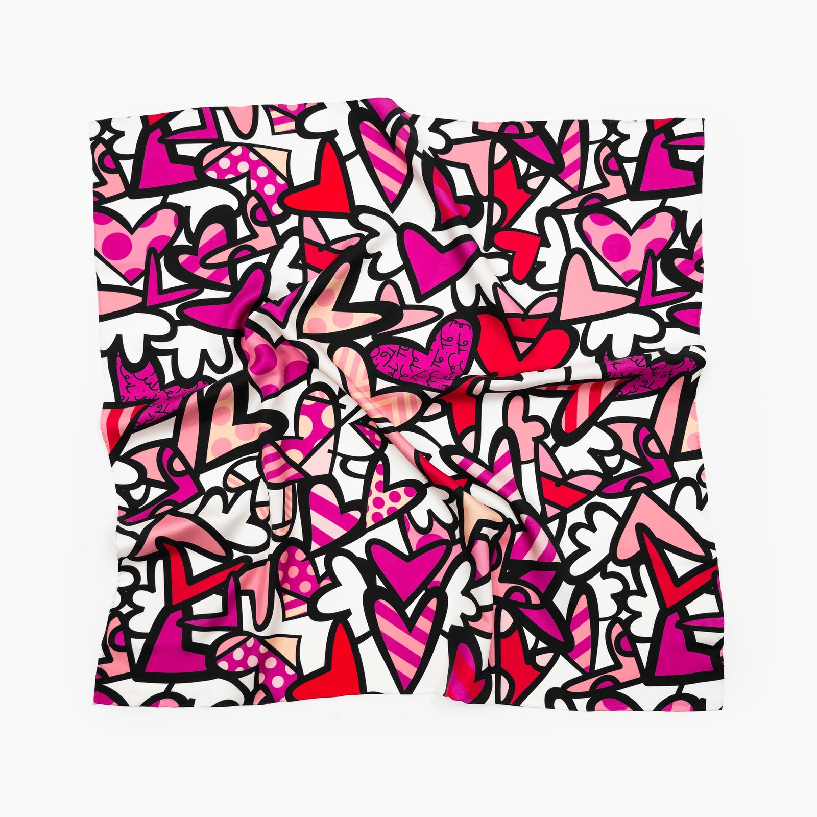 Alive Pink Britto Silk Scarf