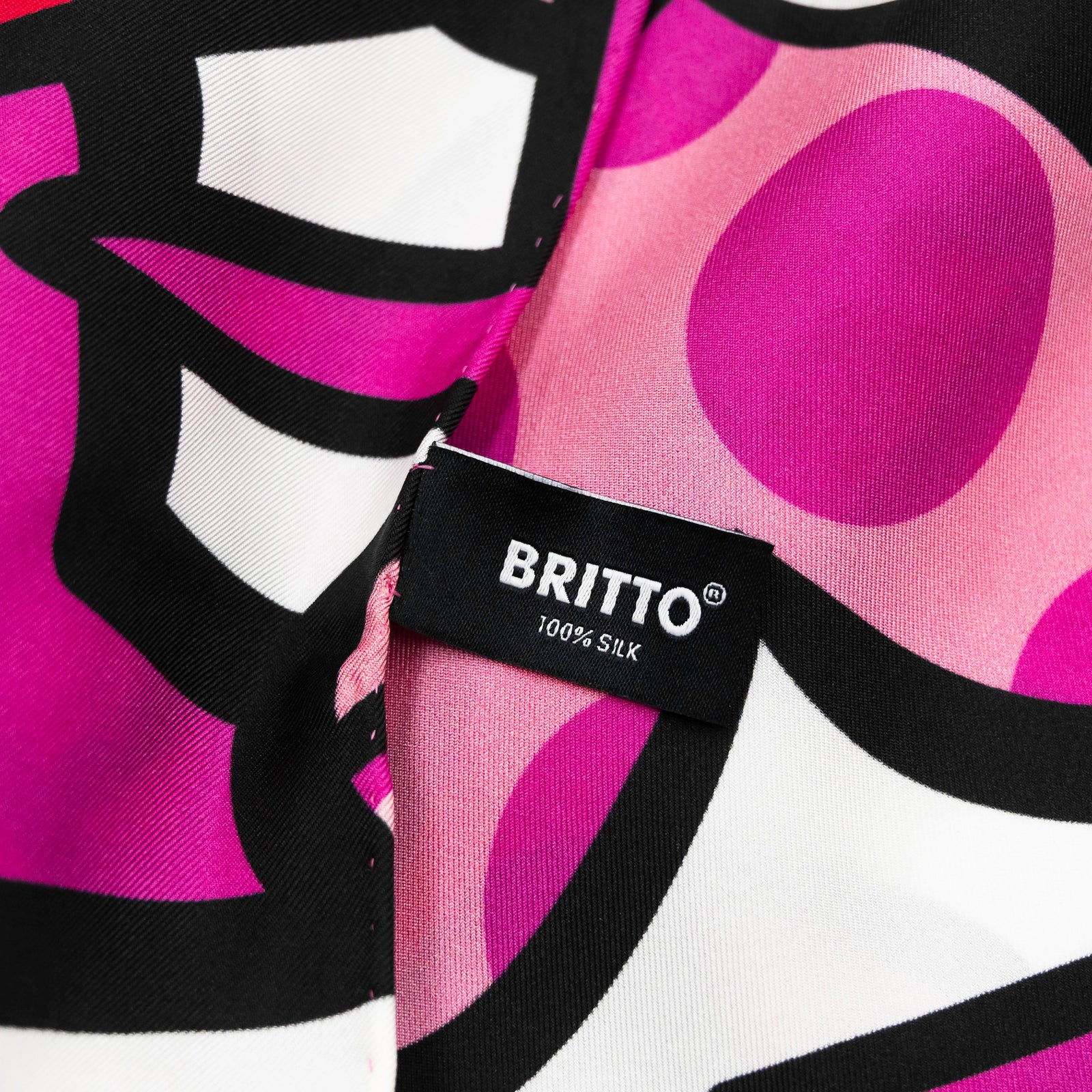 Alive Pink Britto Silk Scarf