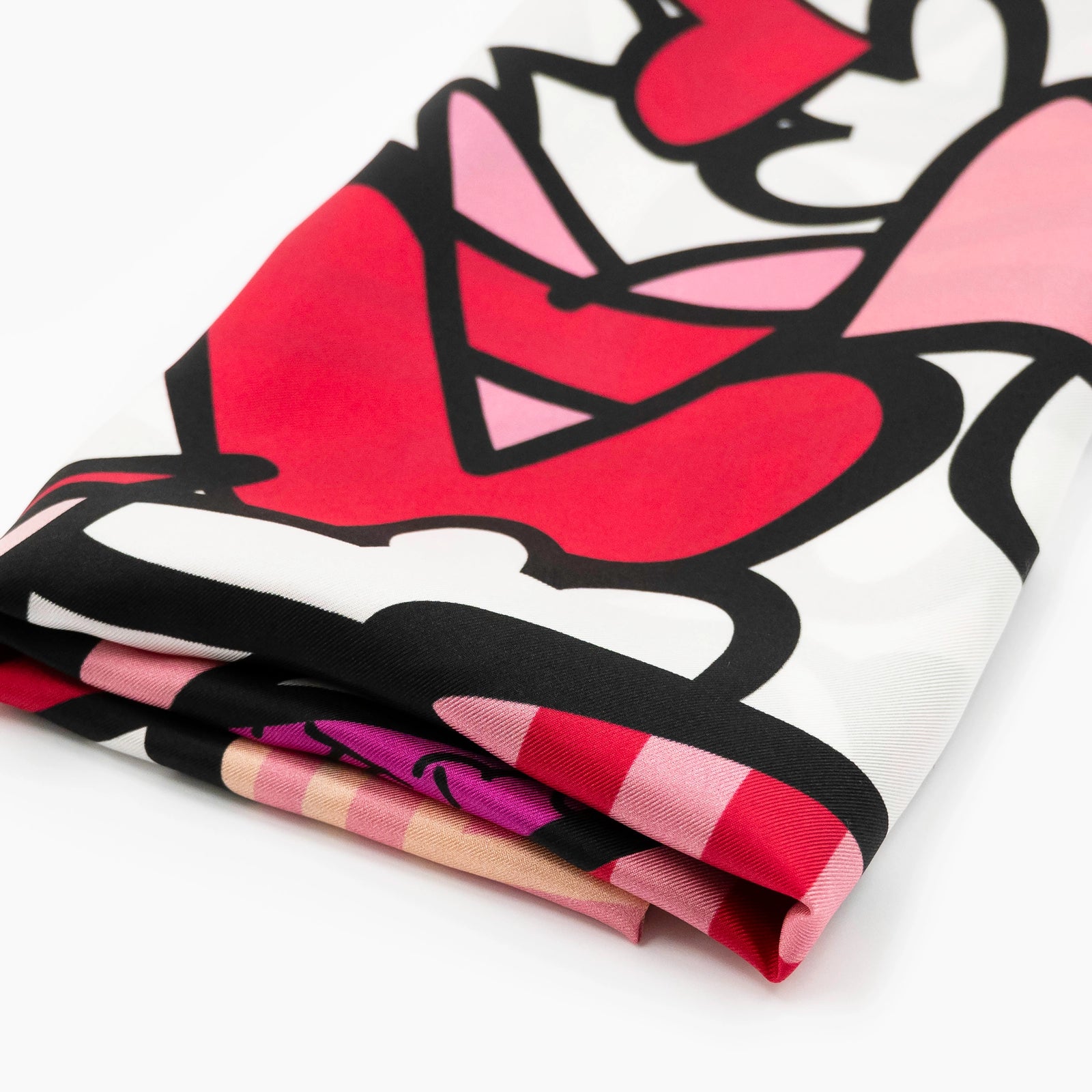 Alive Pink Britto Silk Scarf
