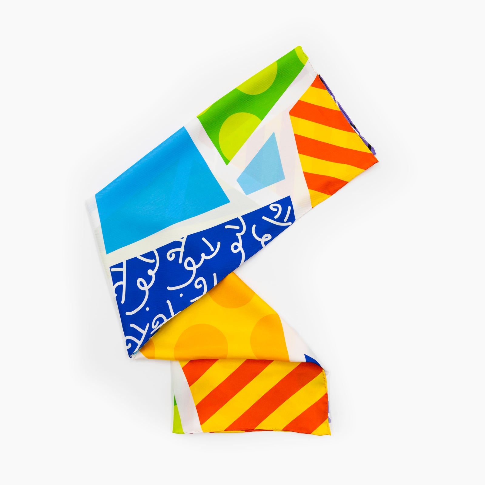baby blue landscape britto silk colorful decorative collectible gift idea