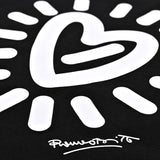 BRITTO® T Shirt - Graffiti Heart - Black (Men)