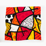 BRITTO® SILK SCARF - RED LANDSCAPE