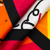BRITTO® SILK SCARF - RED LANDSCAPE