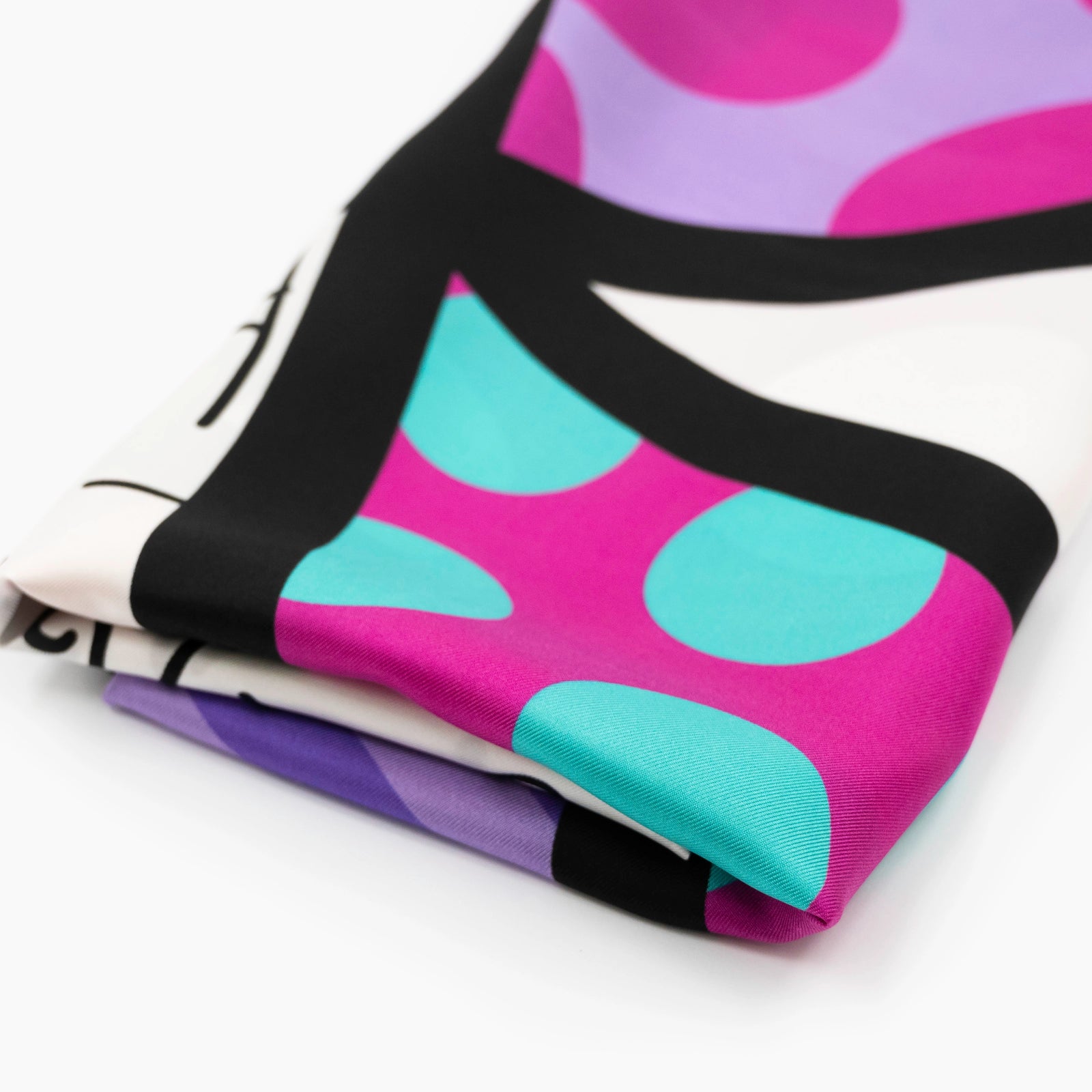 Pink Landscape Britto Silk Scarf
