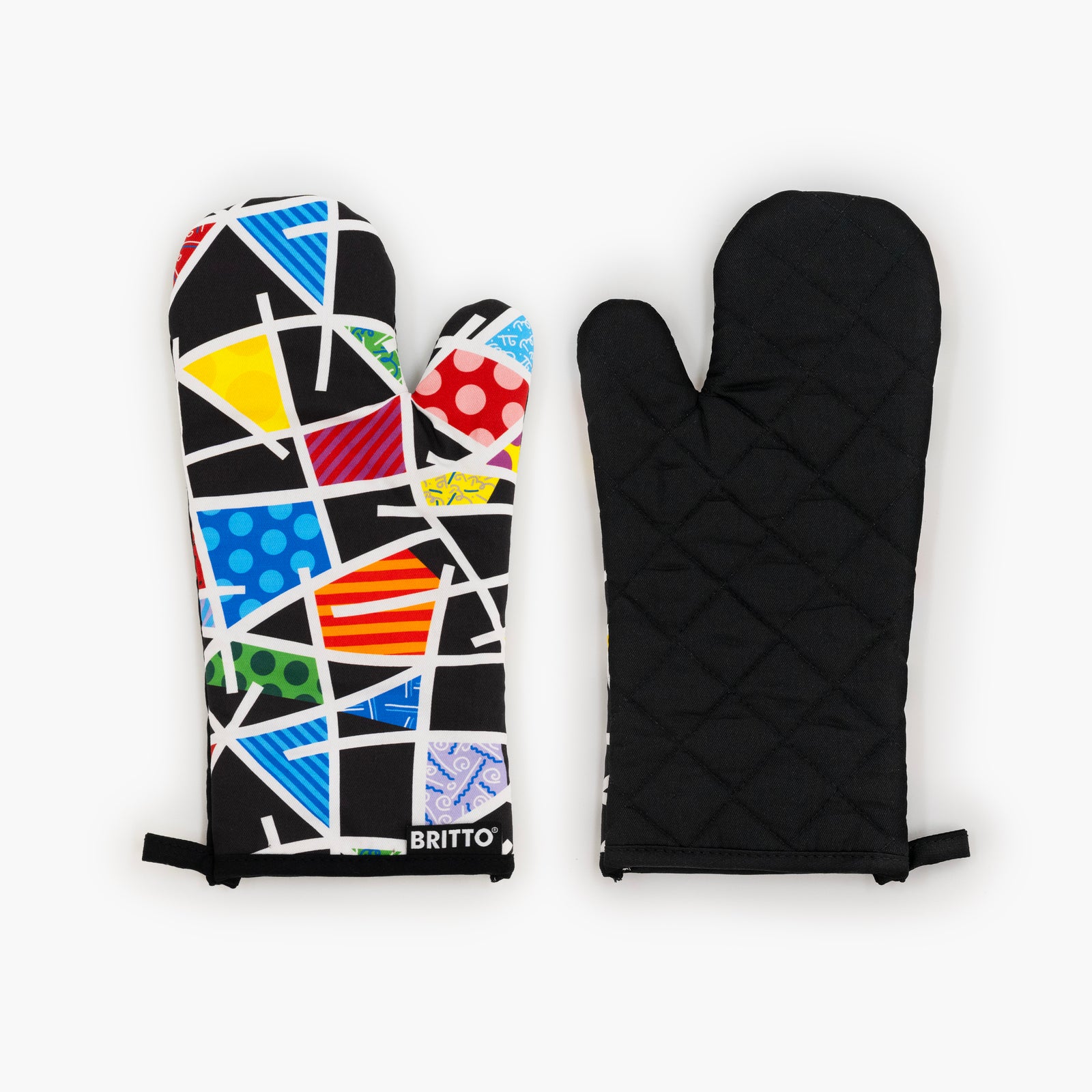 midnight britto oven mitt pot colorful decorative collectible gift idea