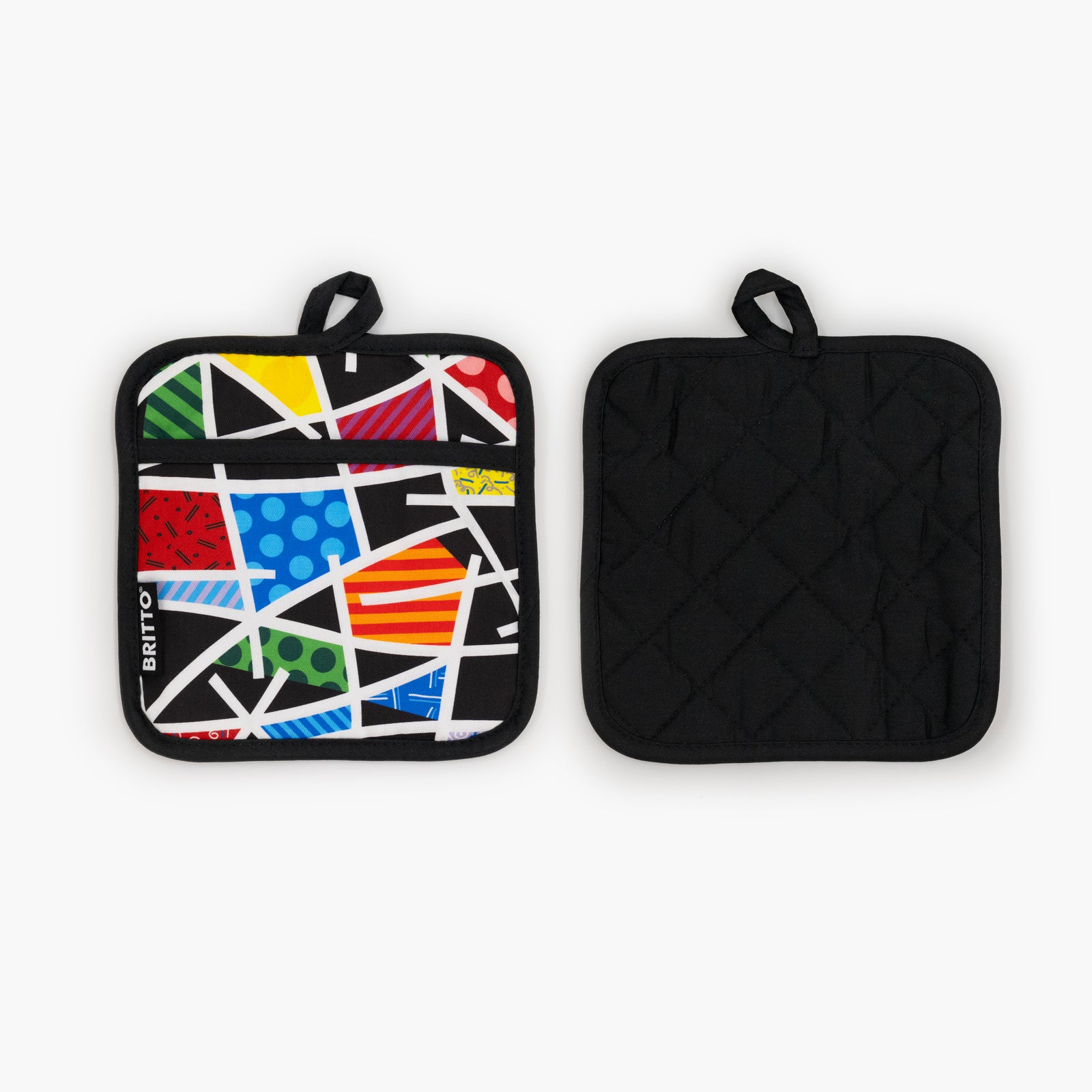 modern pop art midnight britto oven mitt pot vibrant home decor