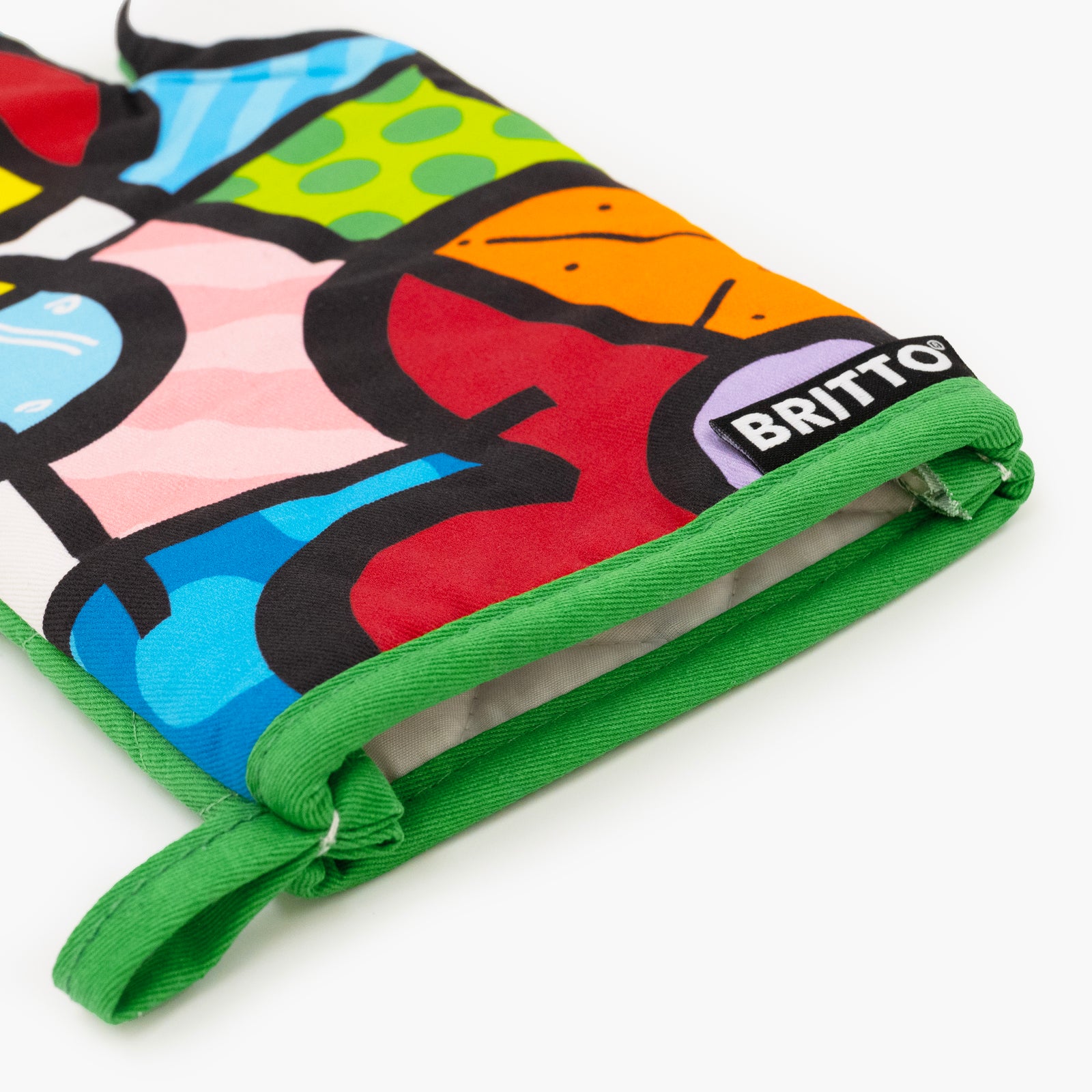 Romero Britto botanical britto oven mitt pot colorful pop art design