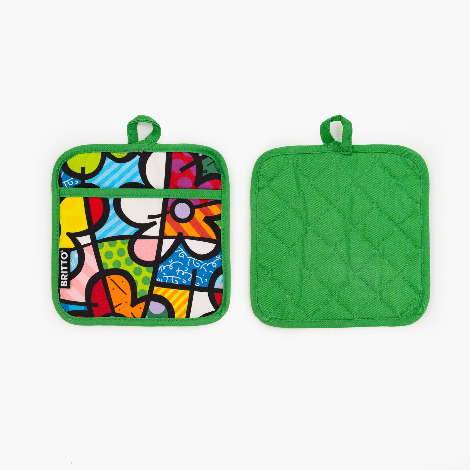 modern pop art botanical britto oven mitt pot vibrant home decor