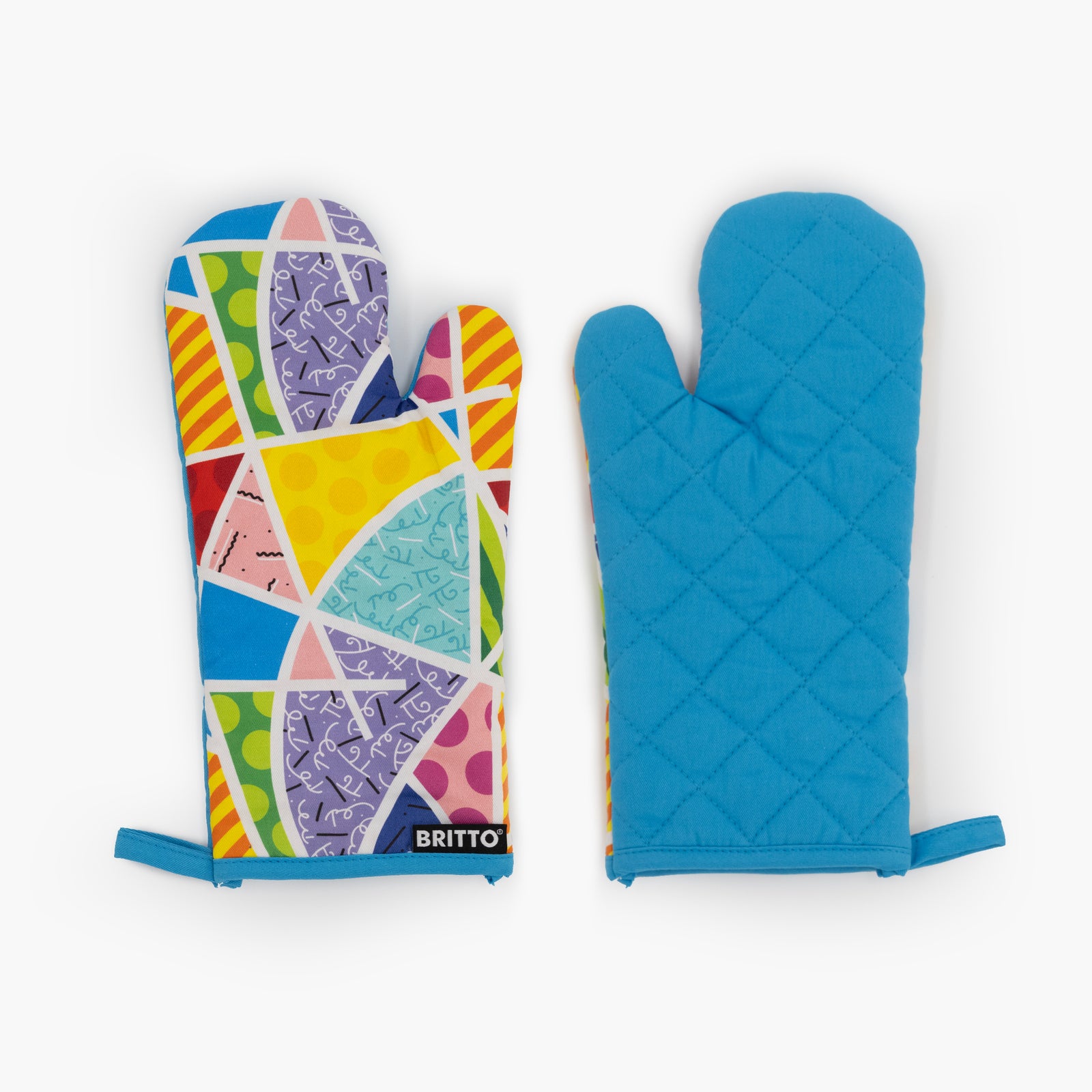 baby blue landscape britto oven colorful decorative collectible gift idea