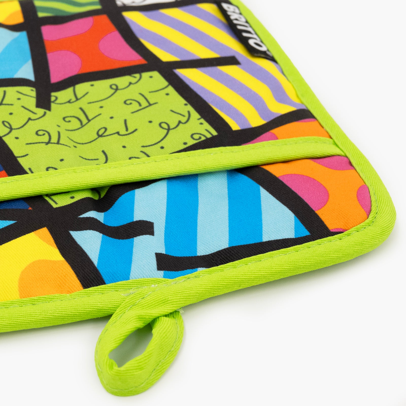 lime green landscape britto oven colorful decorative collectible gift idea