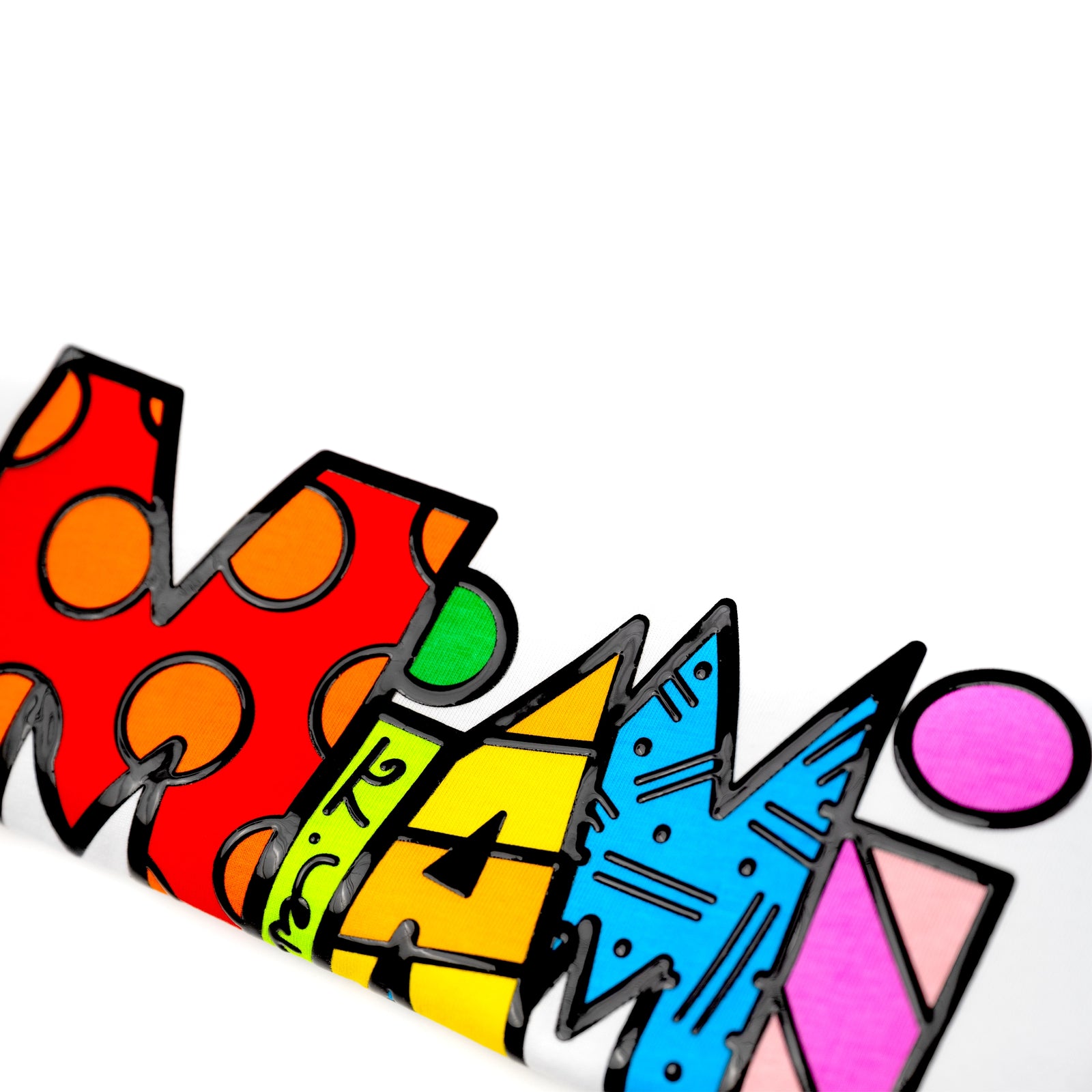 Miami White Britto T-Shirt For Men