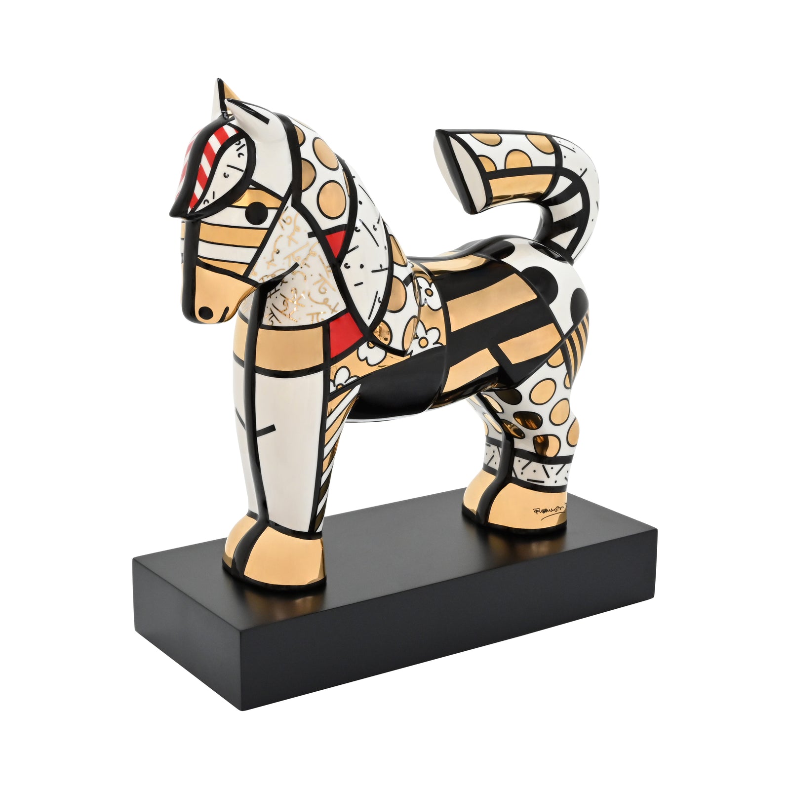 Gold Dancer Horse - Britto Fine Porcelain
