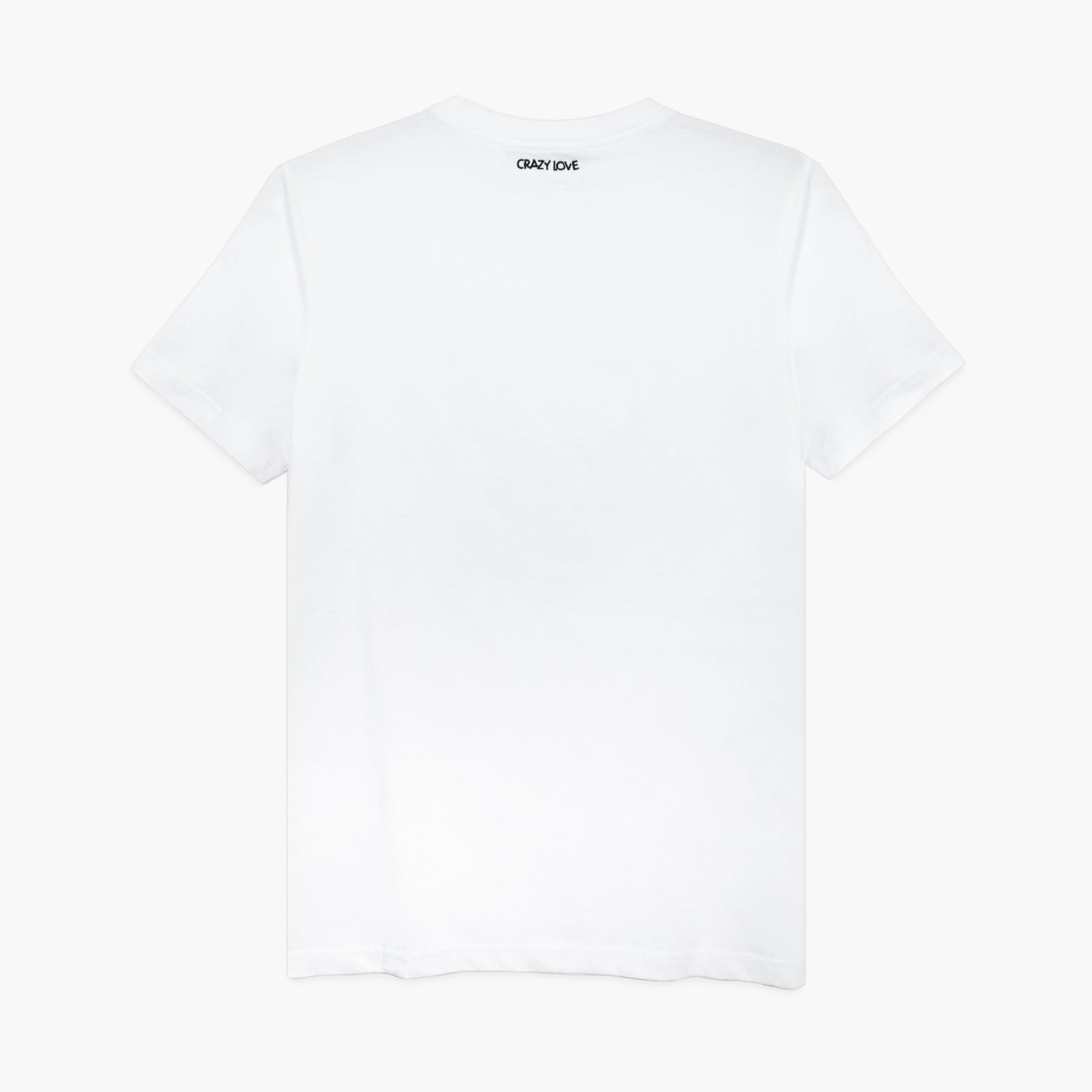 Crazy Love Big Kissing Heart White T-Shirt for Women