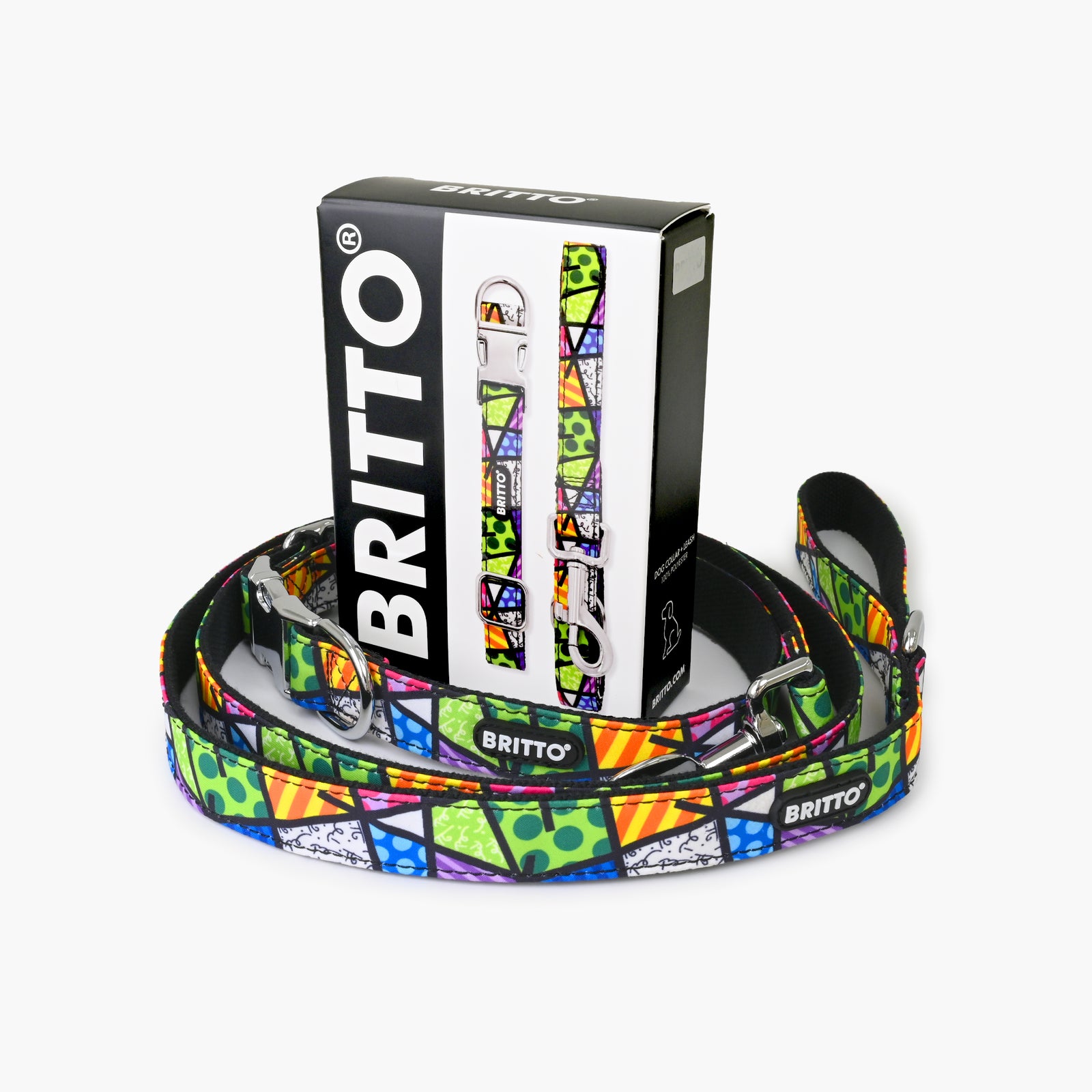 BRITTO® PET Collar and Leash - Colorful Landscape