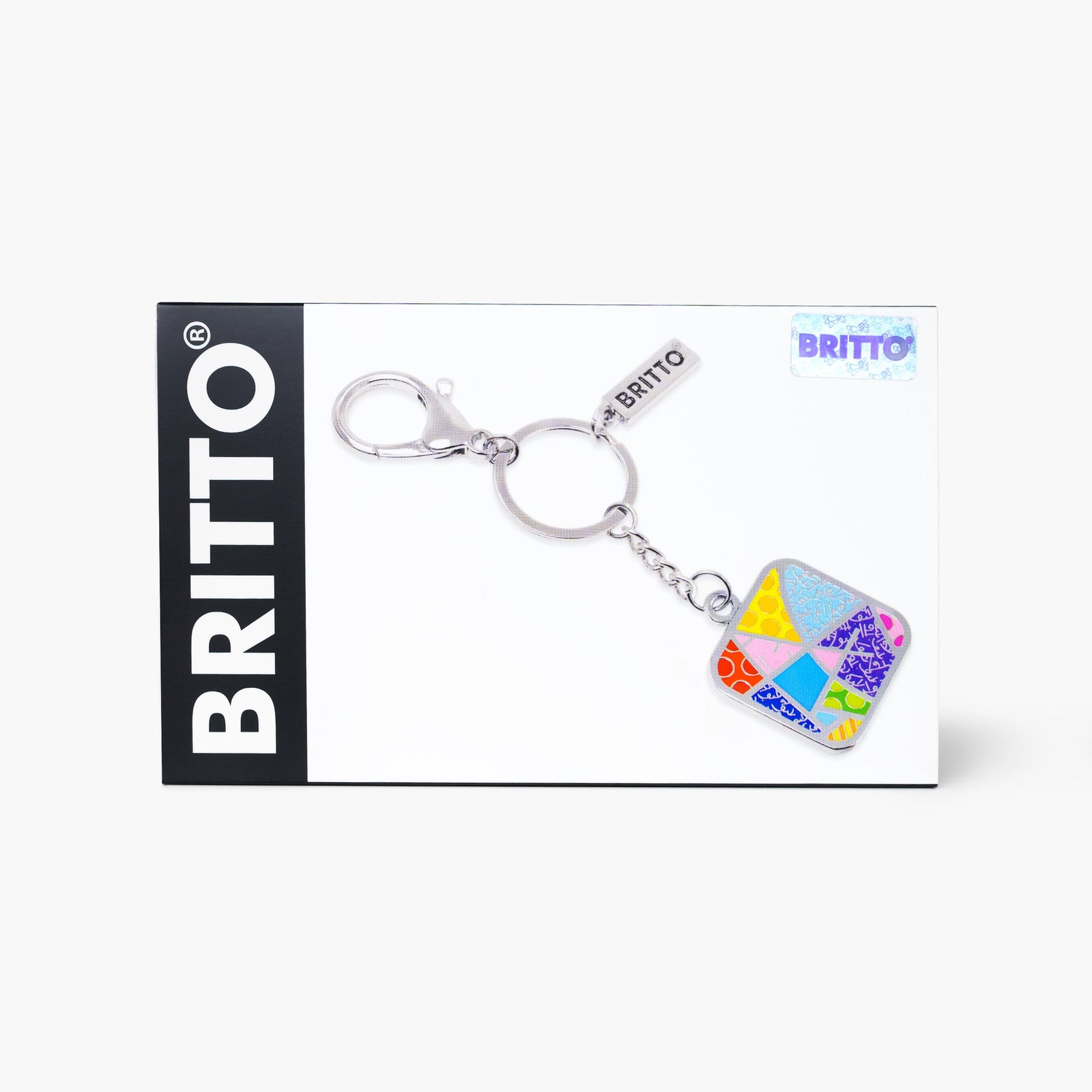 Baby Blue Landscape Britto Keychain