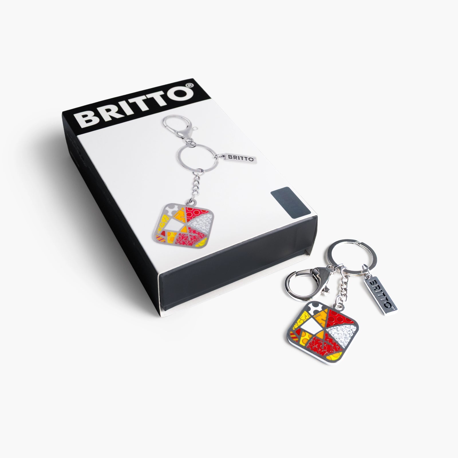 Red Landscape Britto Keychain