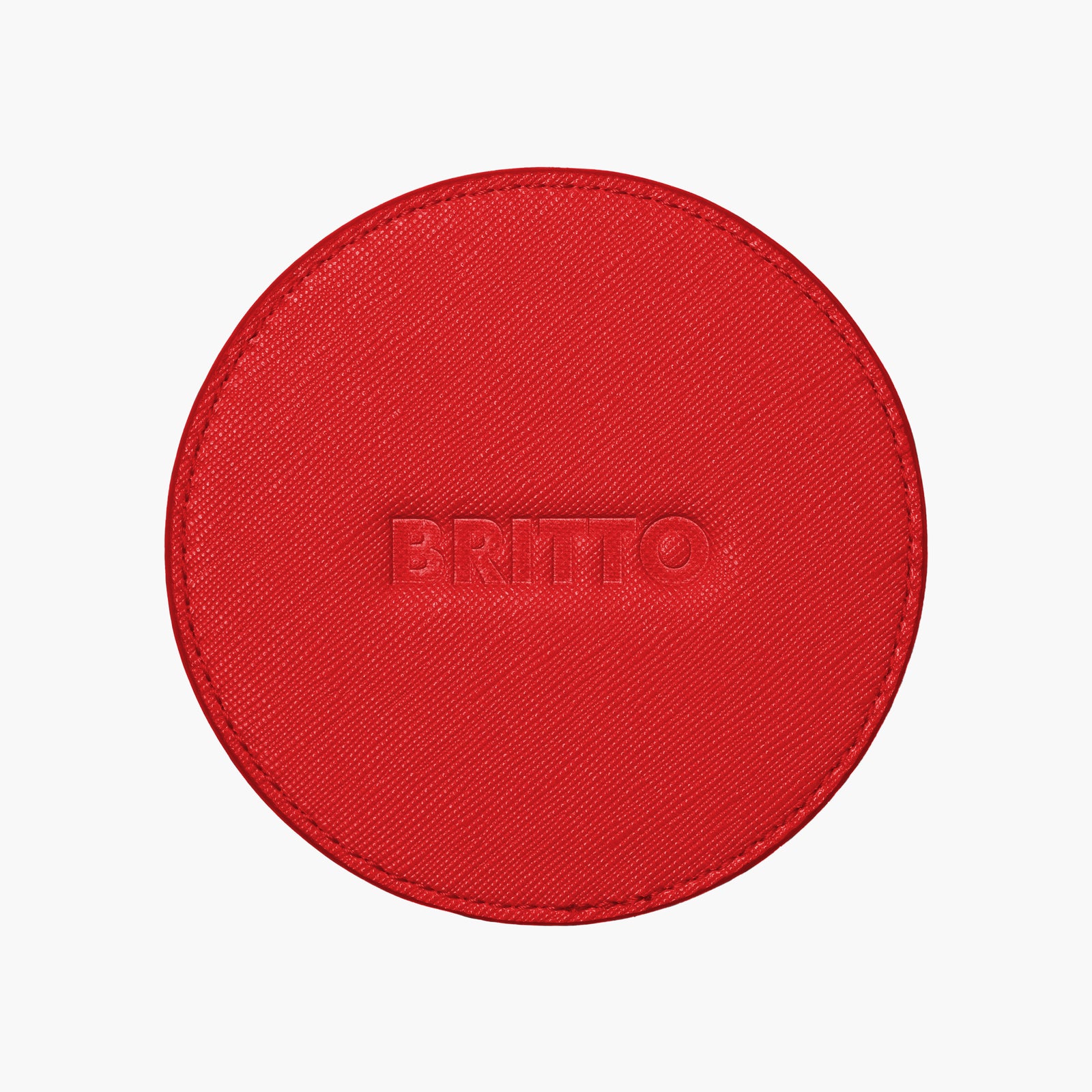 Red Landscape Britto Round Coasters