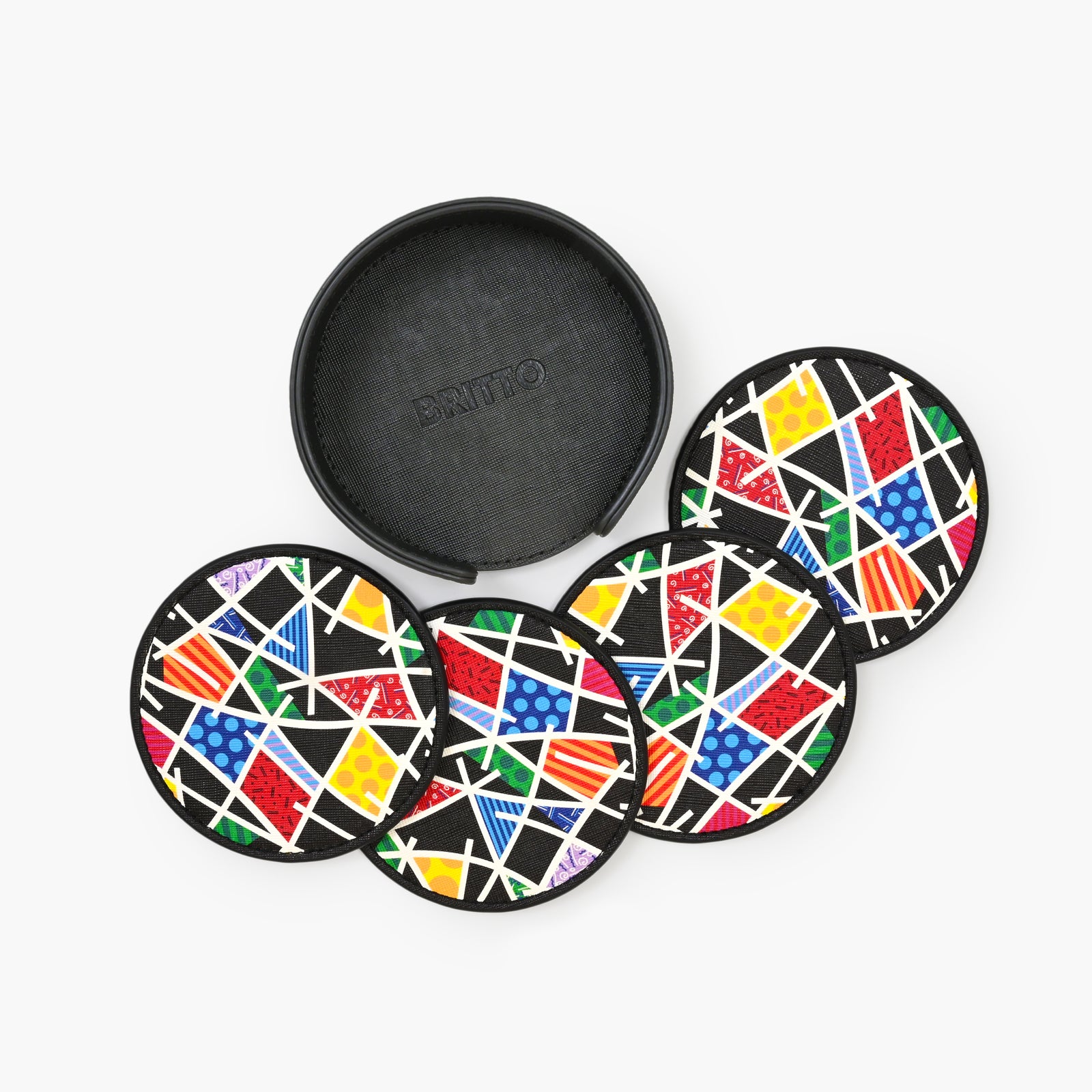 Midnight Landscape Britto Round Coasters