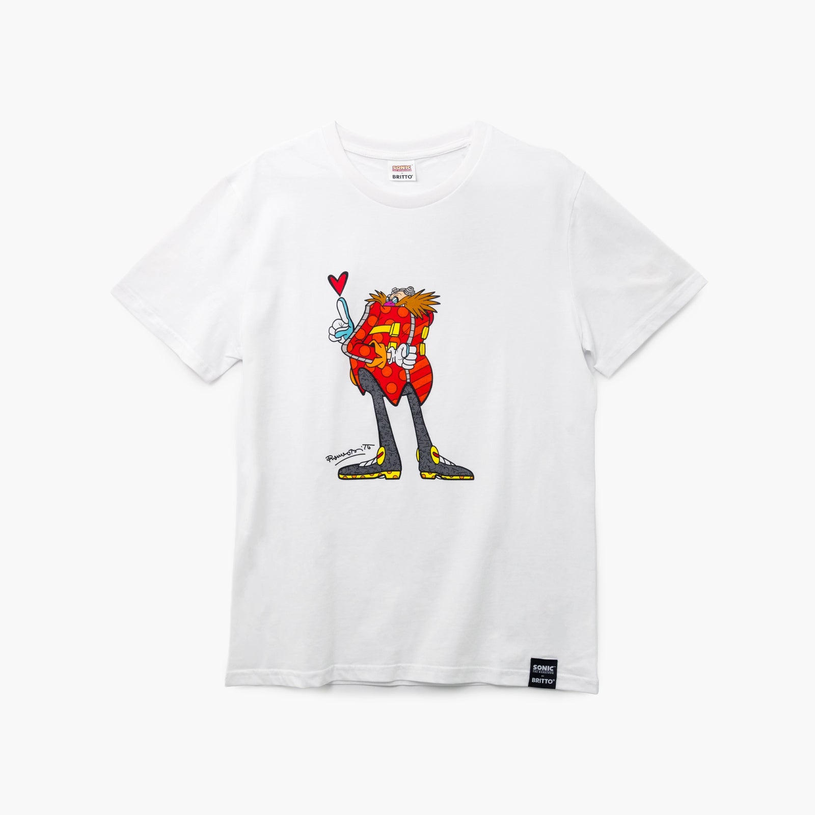 Romero Britto dr eggman sega by britto colorful pop art design