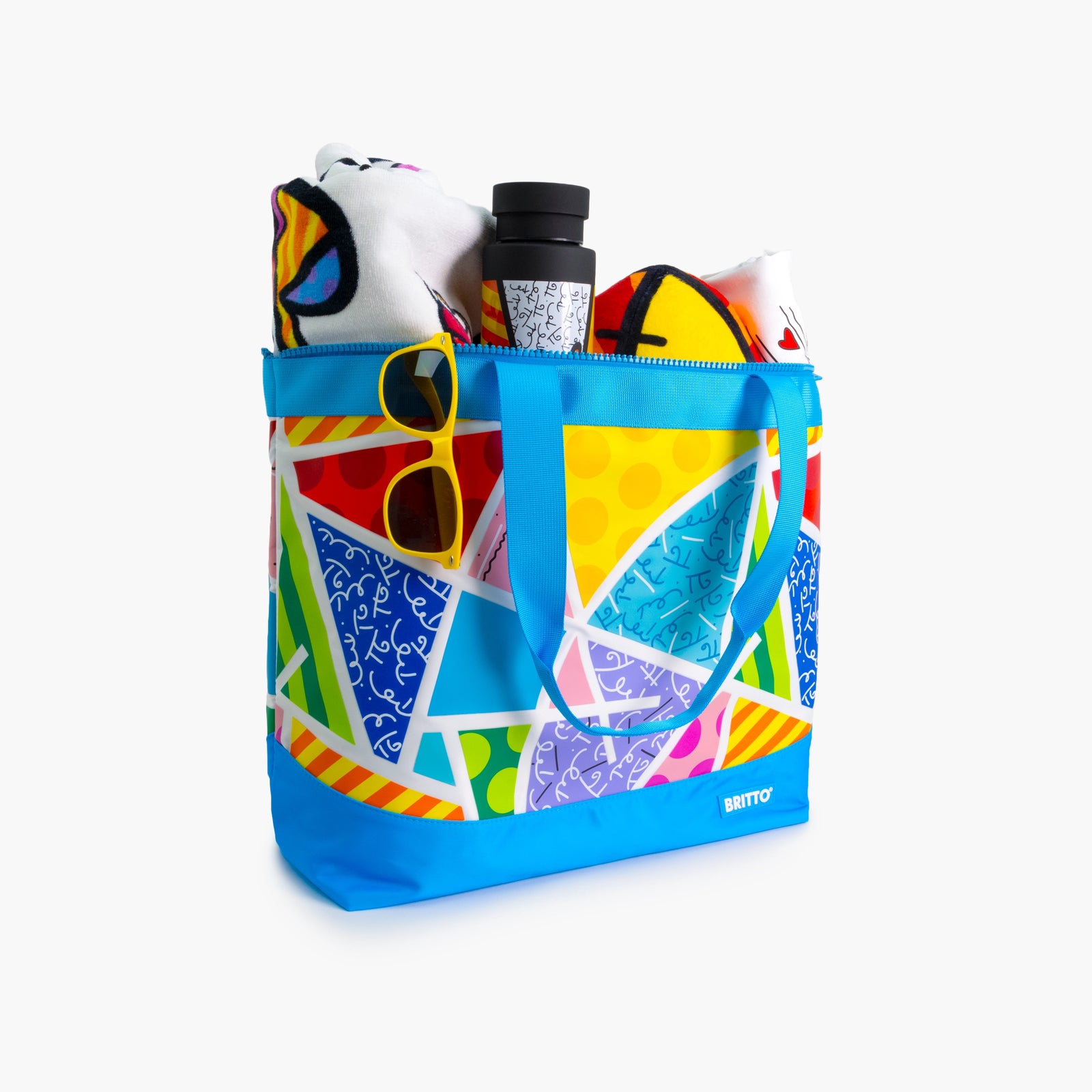 Baby Blue Landscape Britto Tote Bag