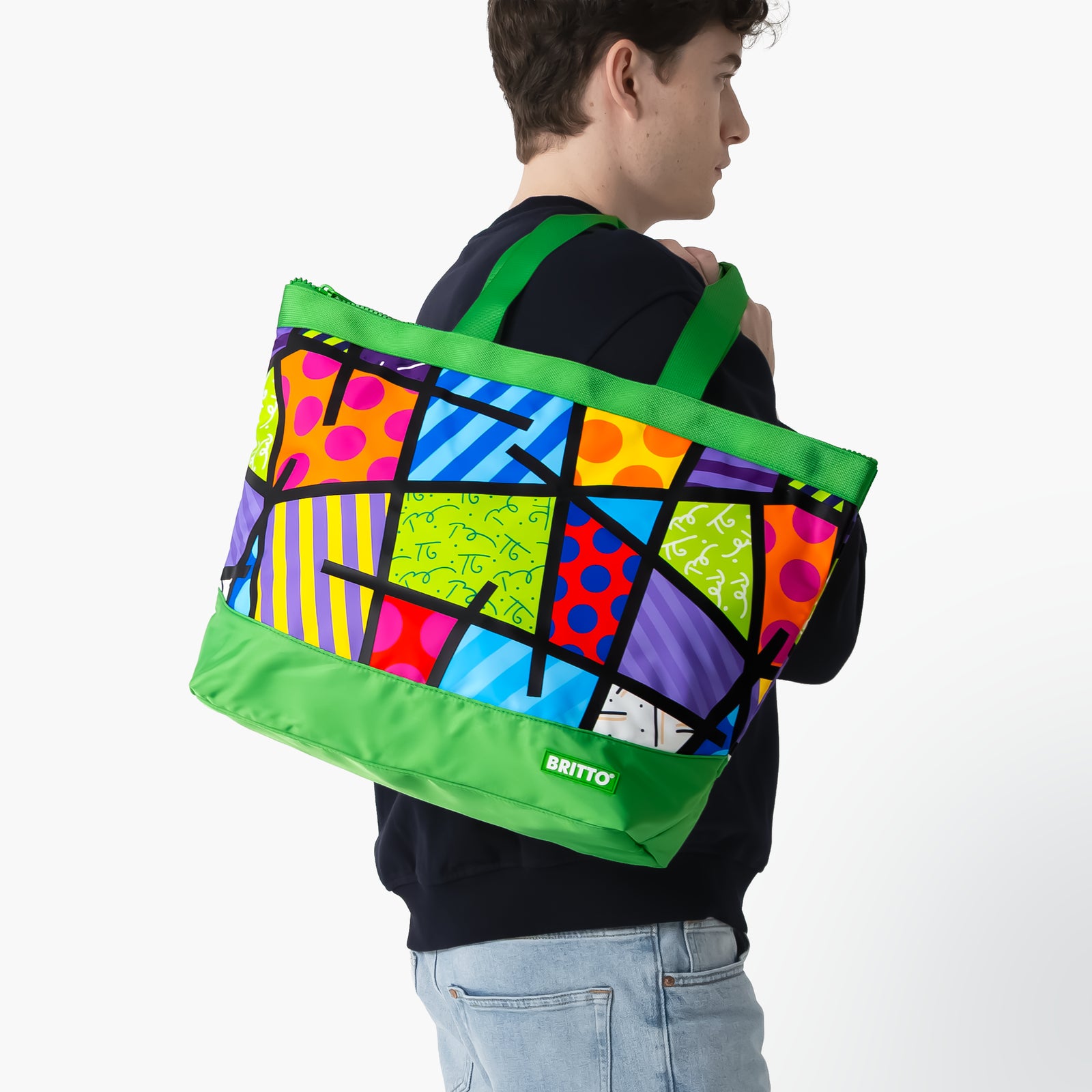 Green Landscape Britto Tote Bag