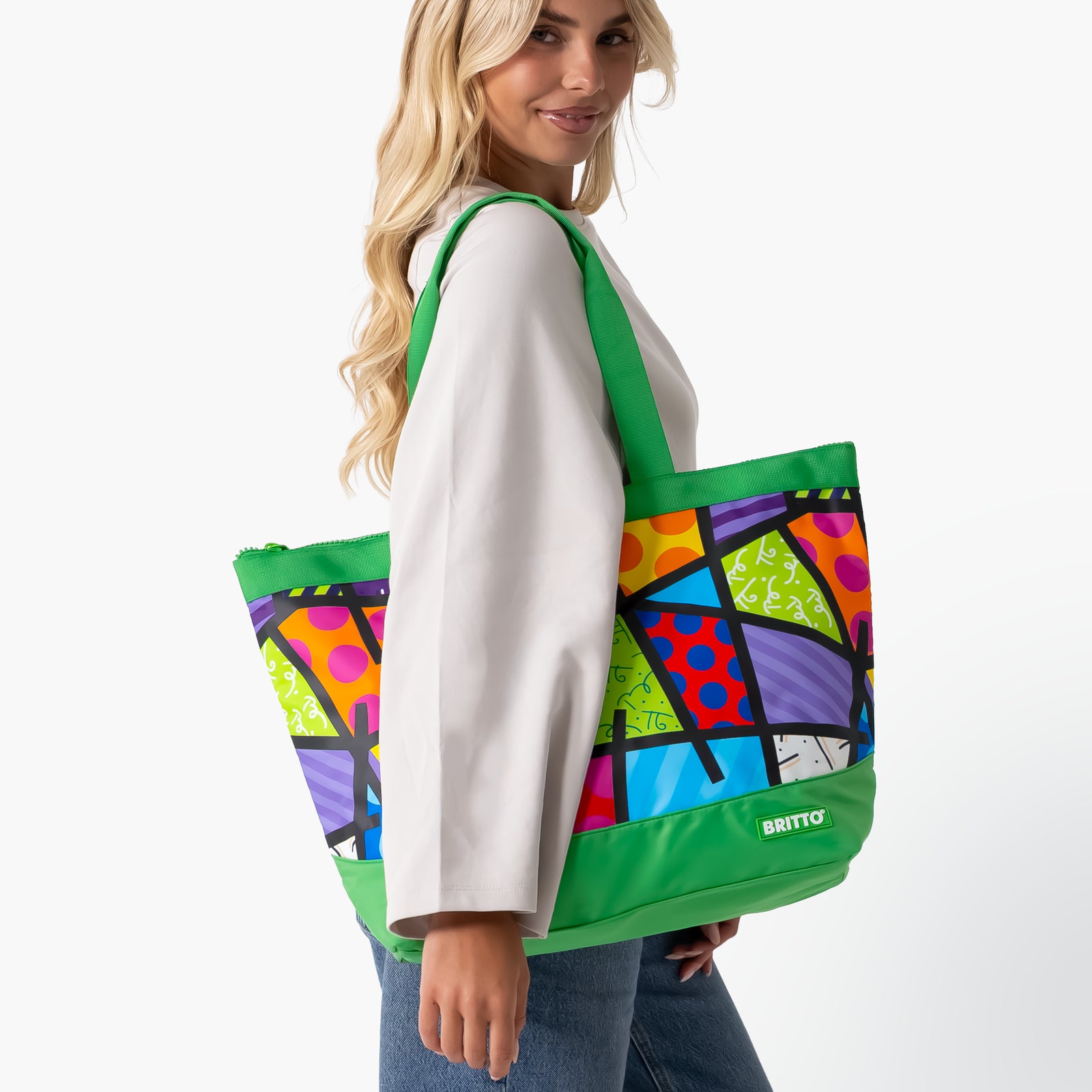 Green Landscape Britto Tote Bag