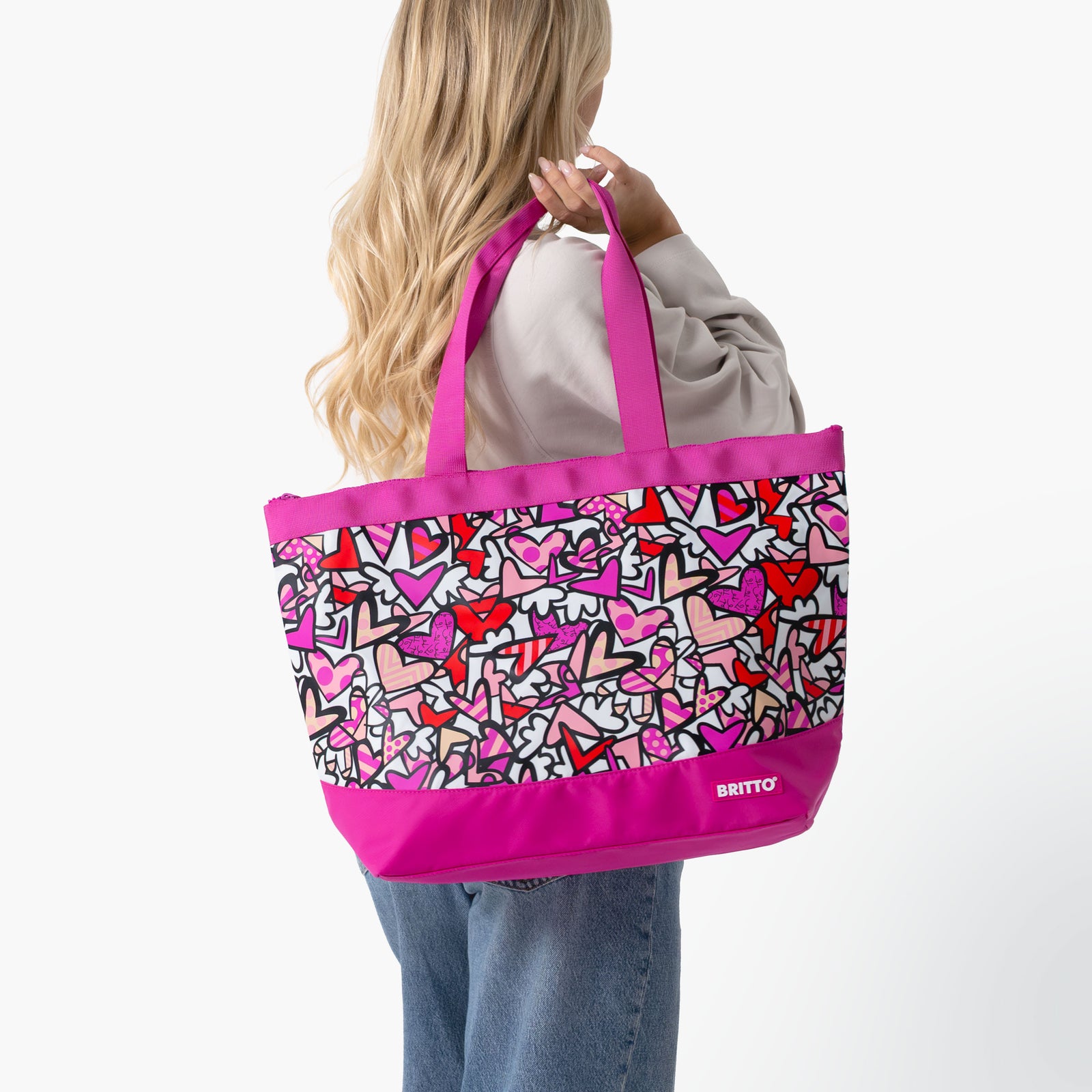 Alive Pink Britto Tote Bag