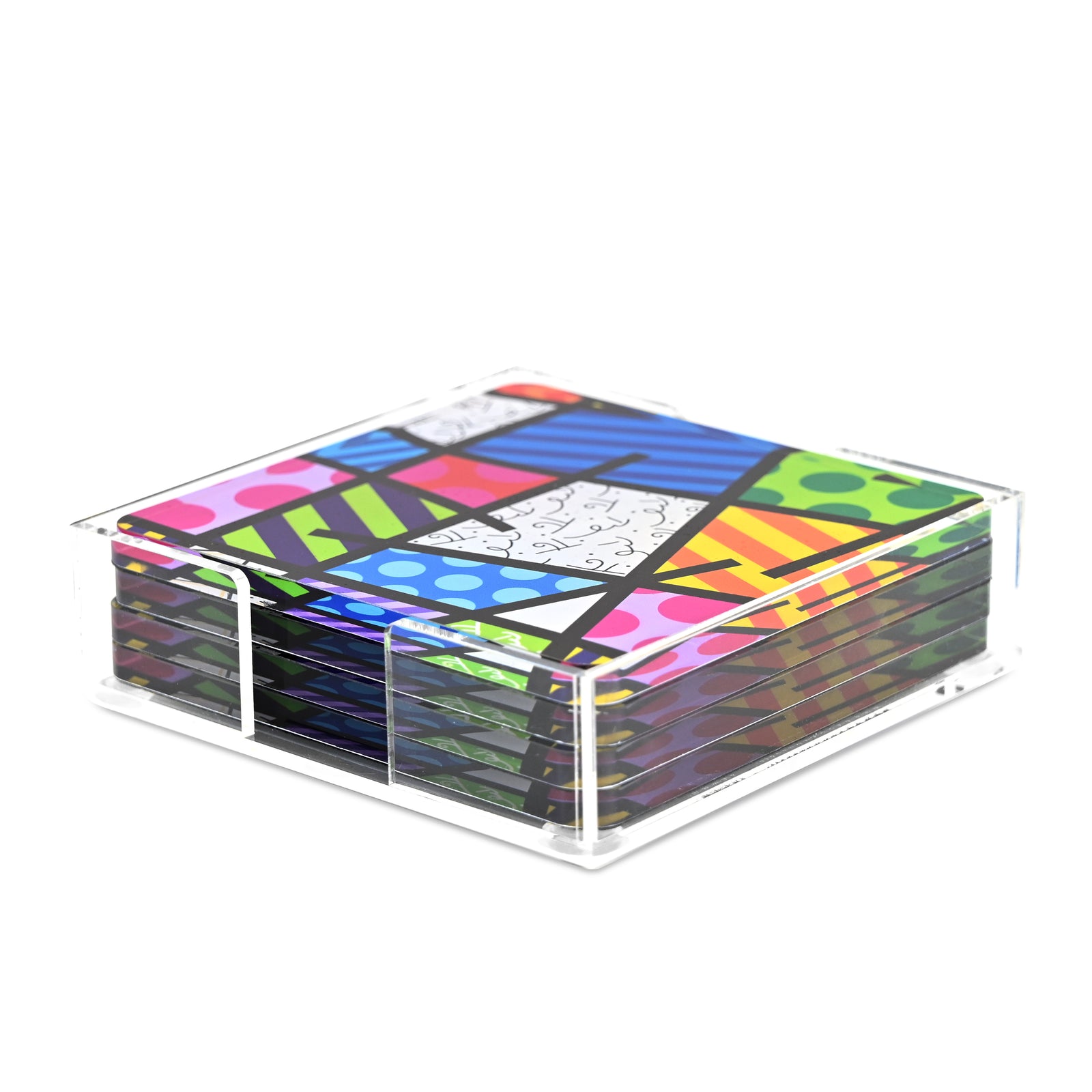 BRITTO COASTERS - COLORFUL LANDSCAPE (SQUARE)