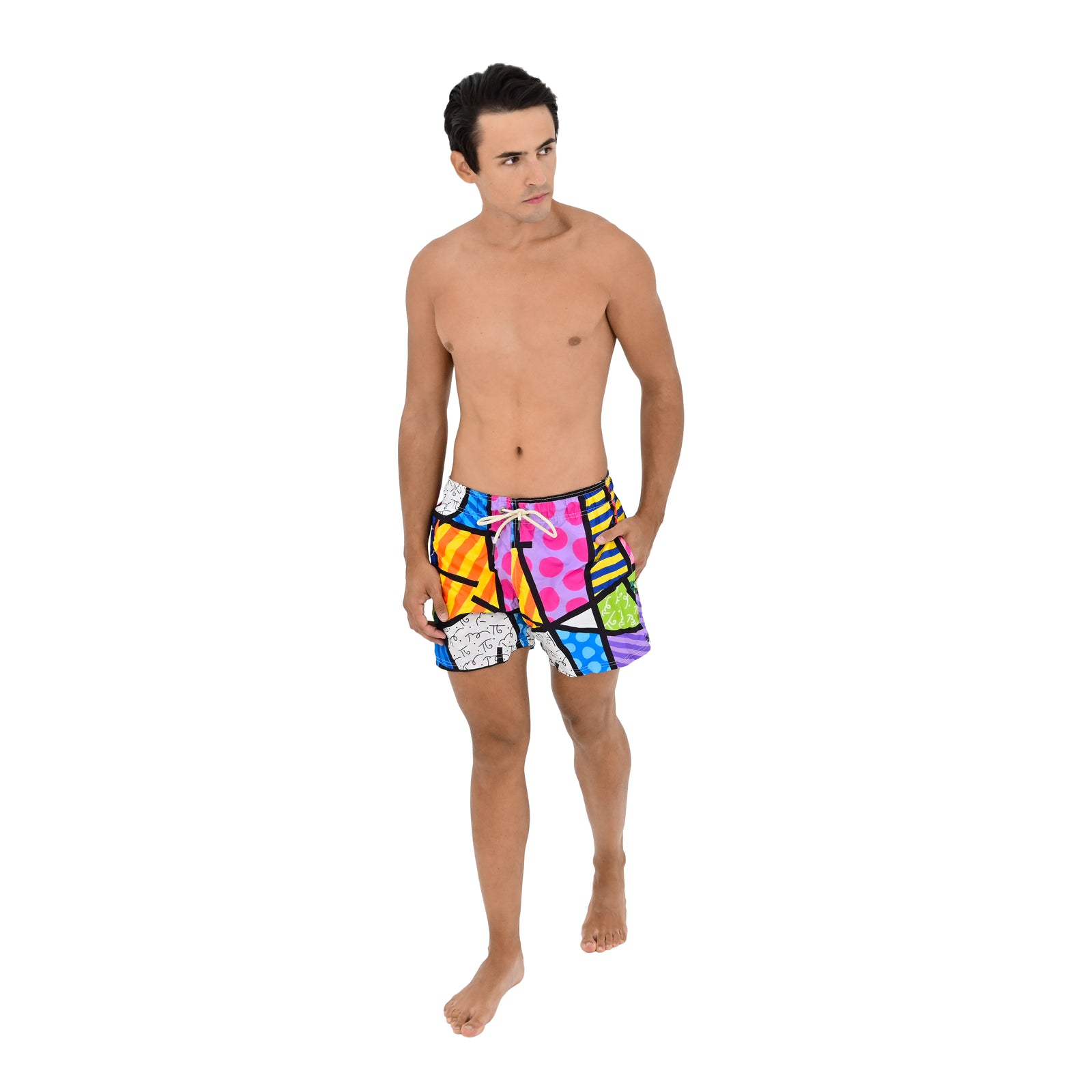 Limited Edition - BRITTO® Shorts - COLORFUL LANDSCAPE - MEN