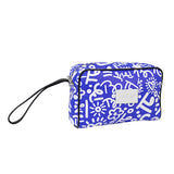 BRITTO® Vegan Leather Toiletry Bag - BLUE GRAFFITI