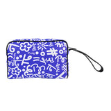 BRITTO® Eco Leather Toiletry Bag - BLUE GRAFFITI