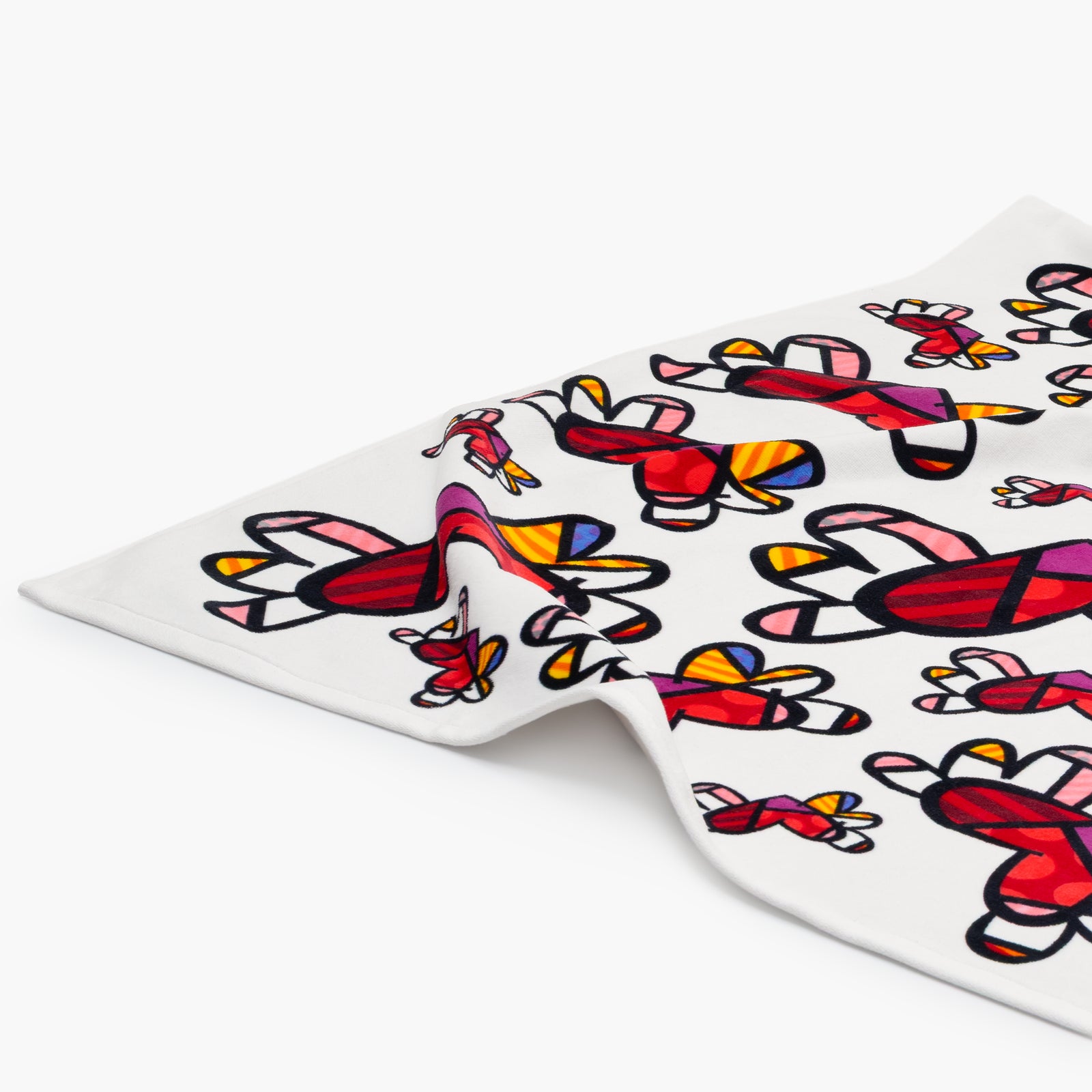Flying Hearts Britto XL Luxury Beach Towel