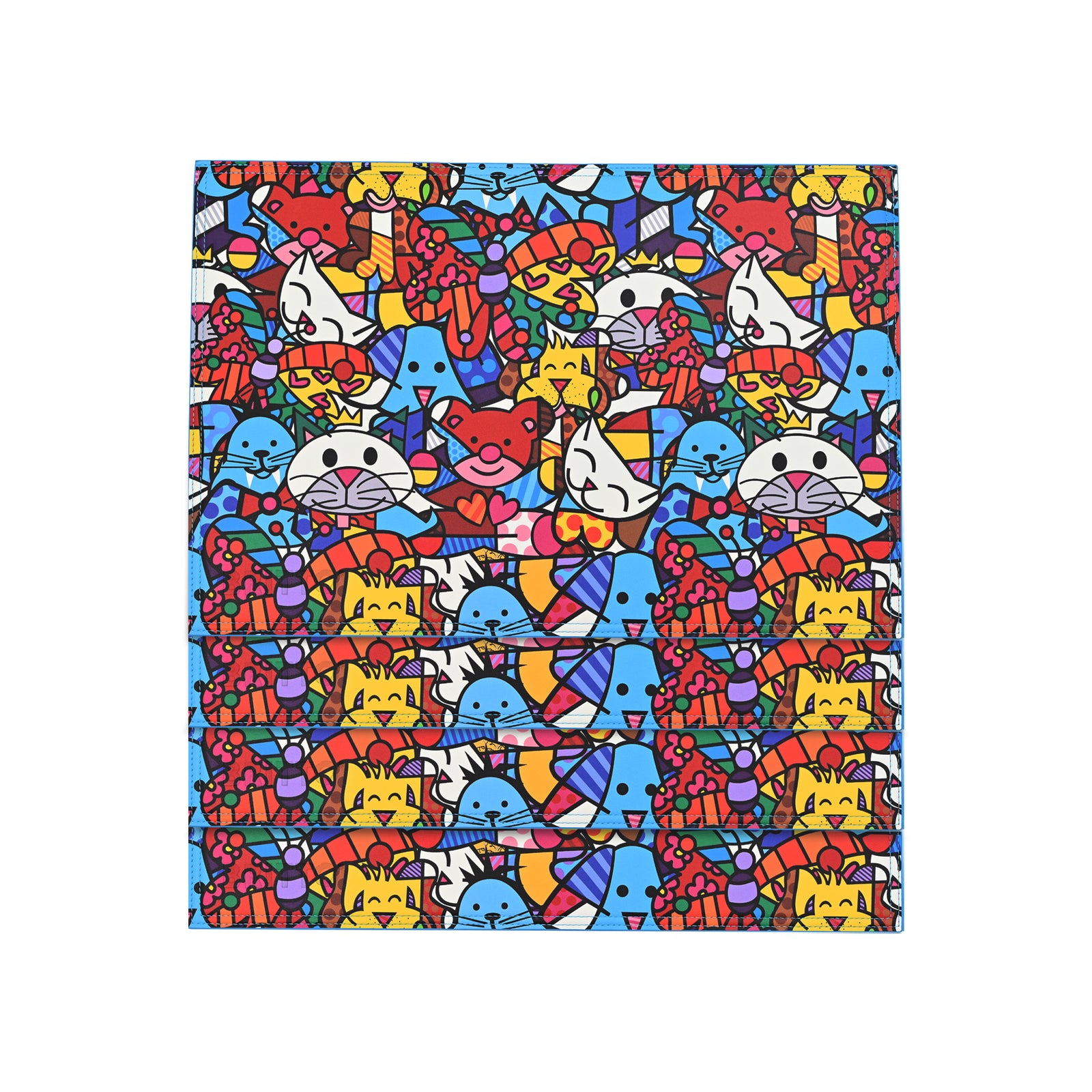 modern pop art britto placemats best friends rectangle vibrant home decor