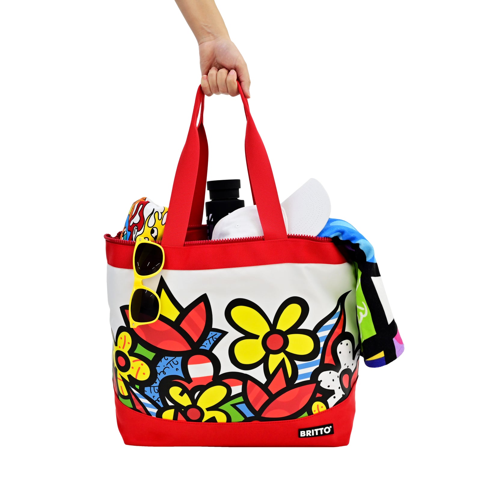 Flowers Britto Tote Bag
