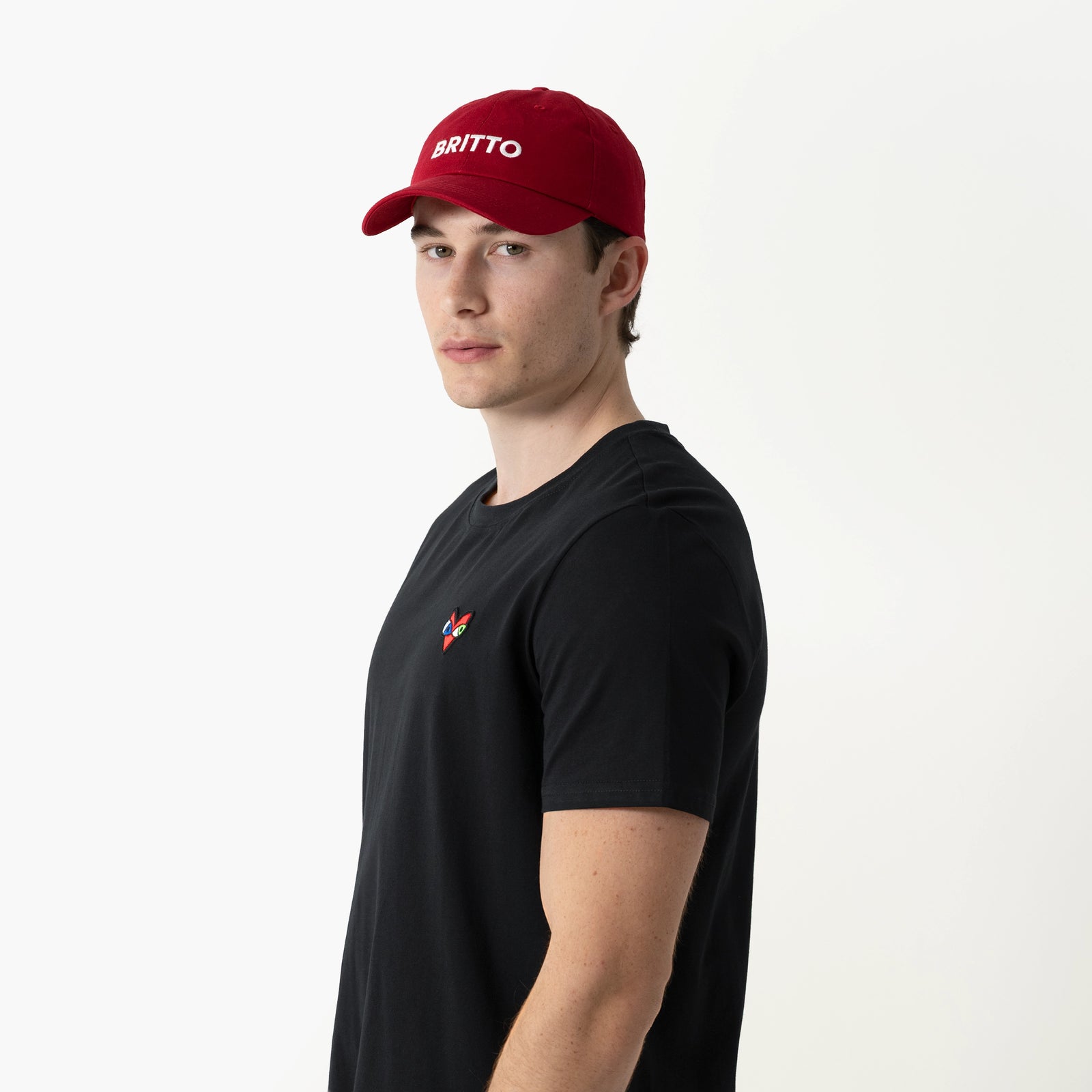 Burgundy with Heart Britto Hat