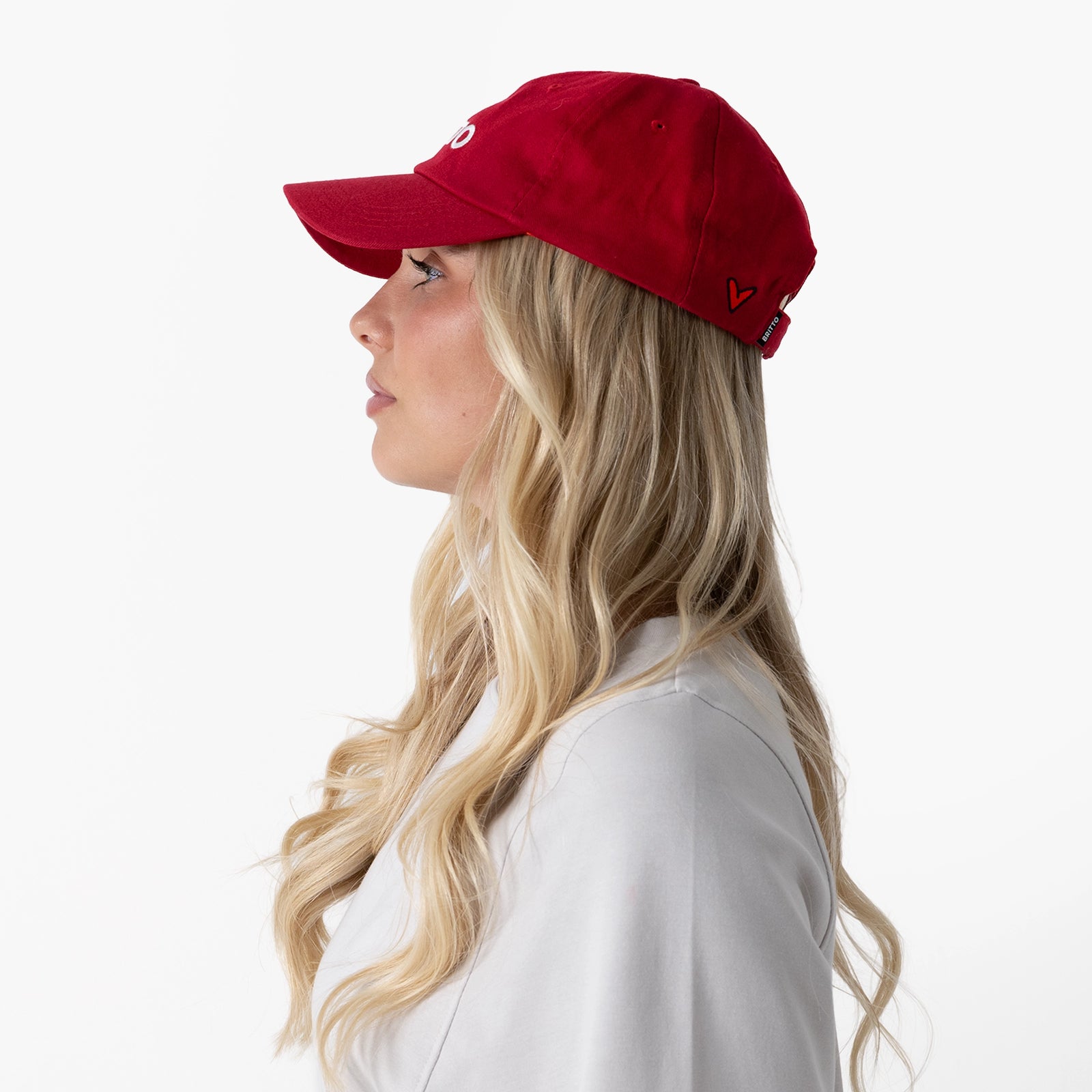 Burgundy with Heart Britto Hat