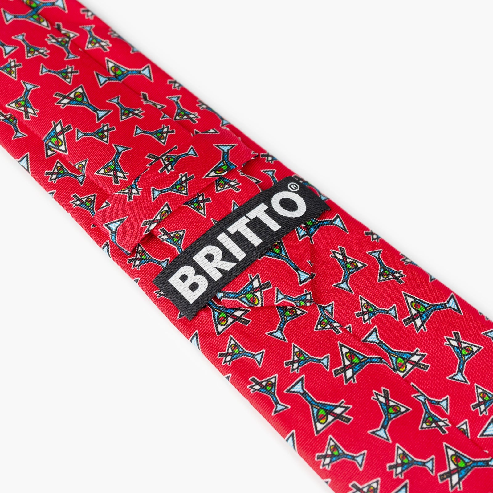 Red Martini Britto Neck Tie