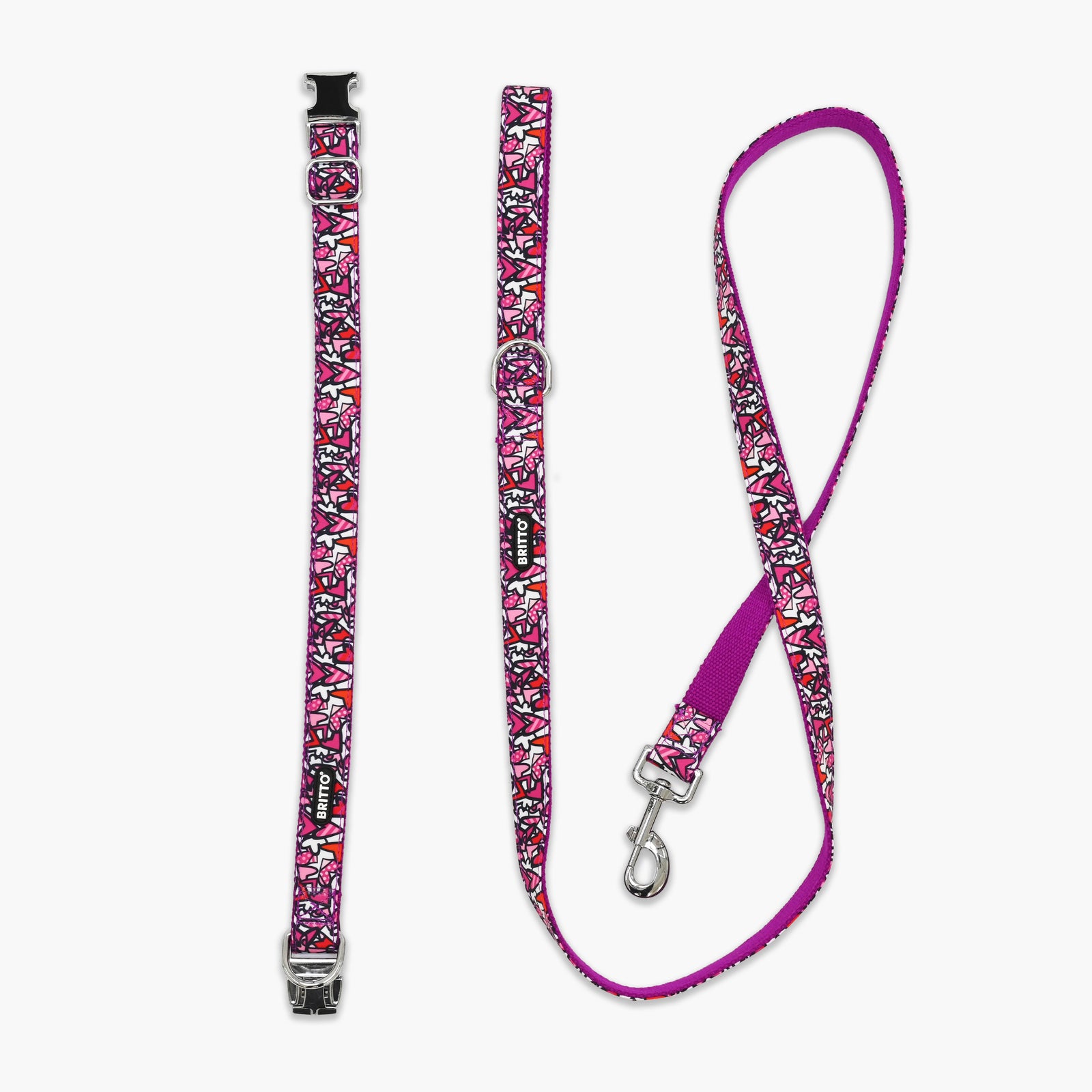 BRITTO® PET Collar and Leash - Alive Pink