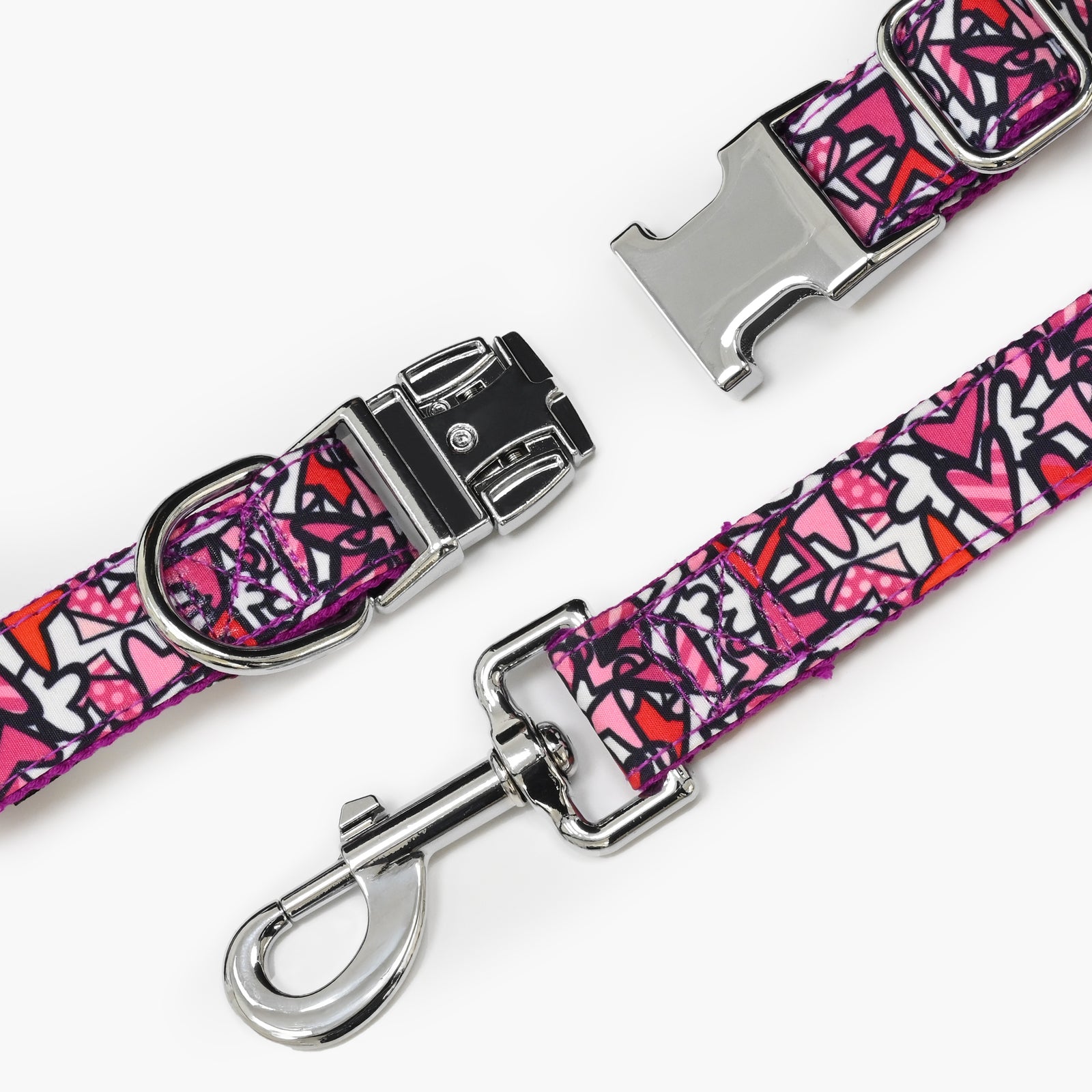 BRITTO® PET Collar and Leash - Alive Pink