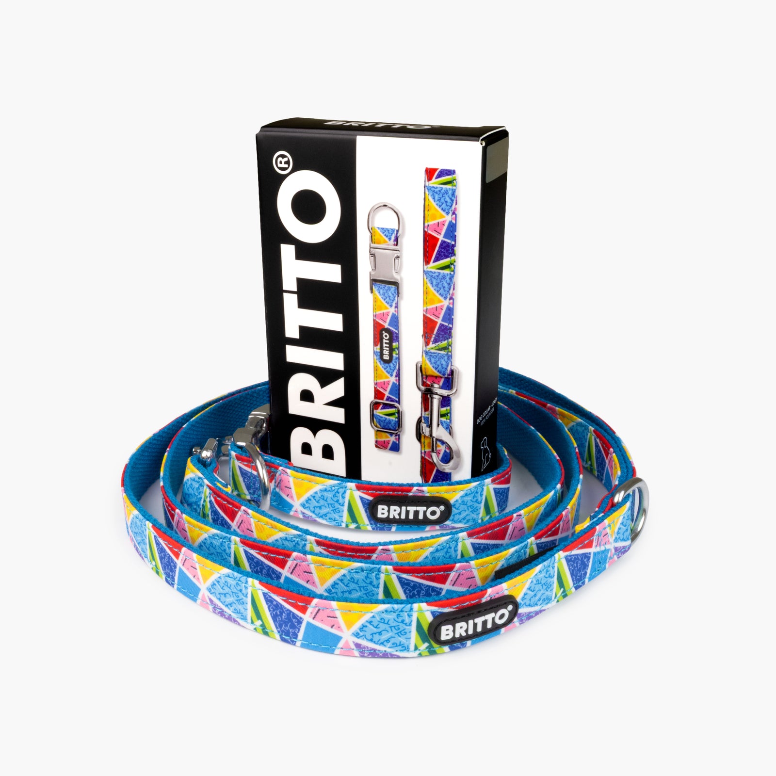 BRITTO® PET Collar and Leash - Blue Landscape