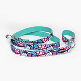 BRITTO® PET Collar and Leash  - Pink Landscape