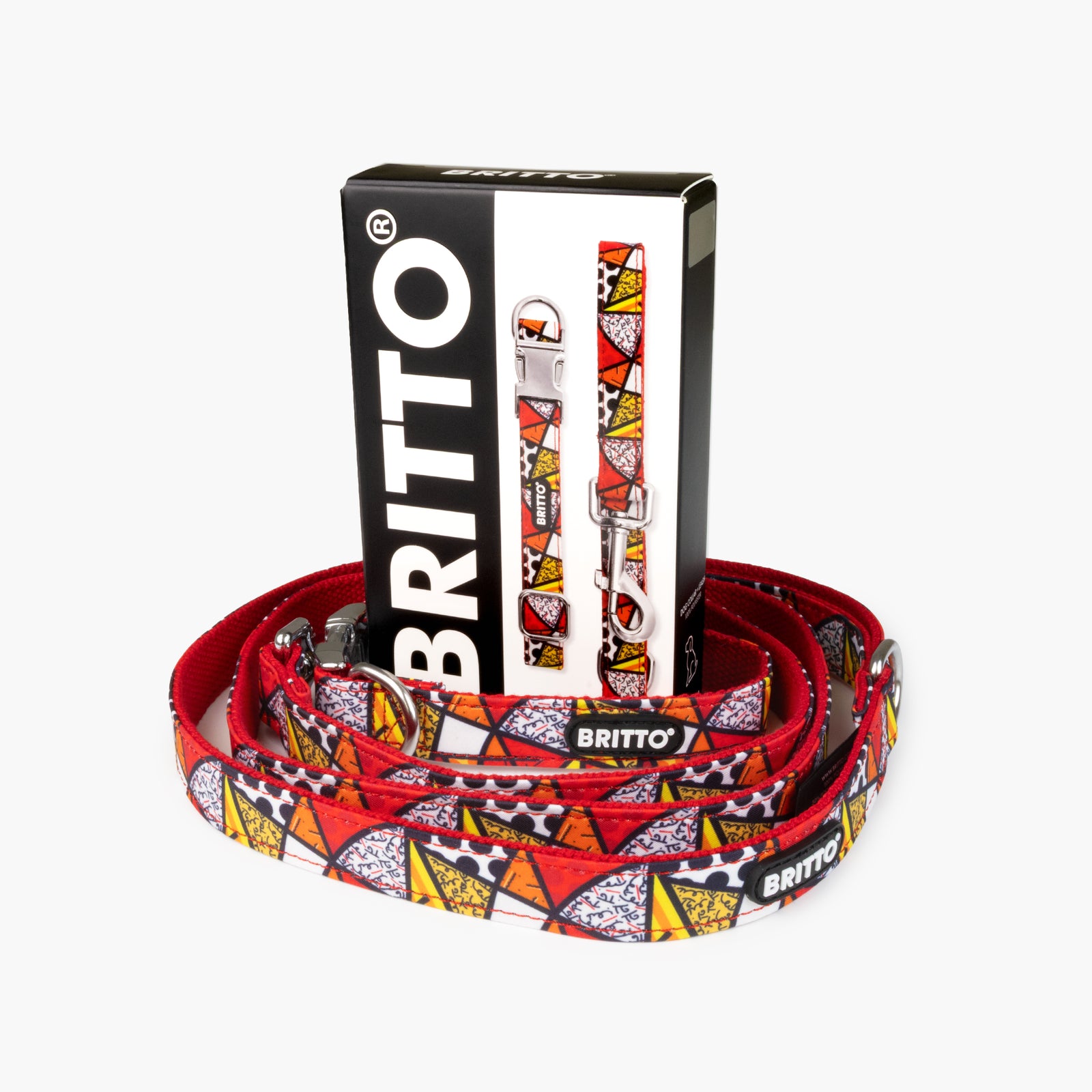BRITTO® PET Collar and Leash - Red Landscape